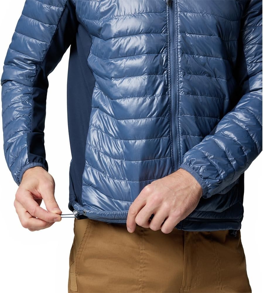 image:imageColumbia Powder Pass Hybrid Hooded Jacket Steppjacke mit Kapuze fr HerrenDark MountainCollegiate Navy