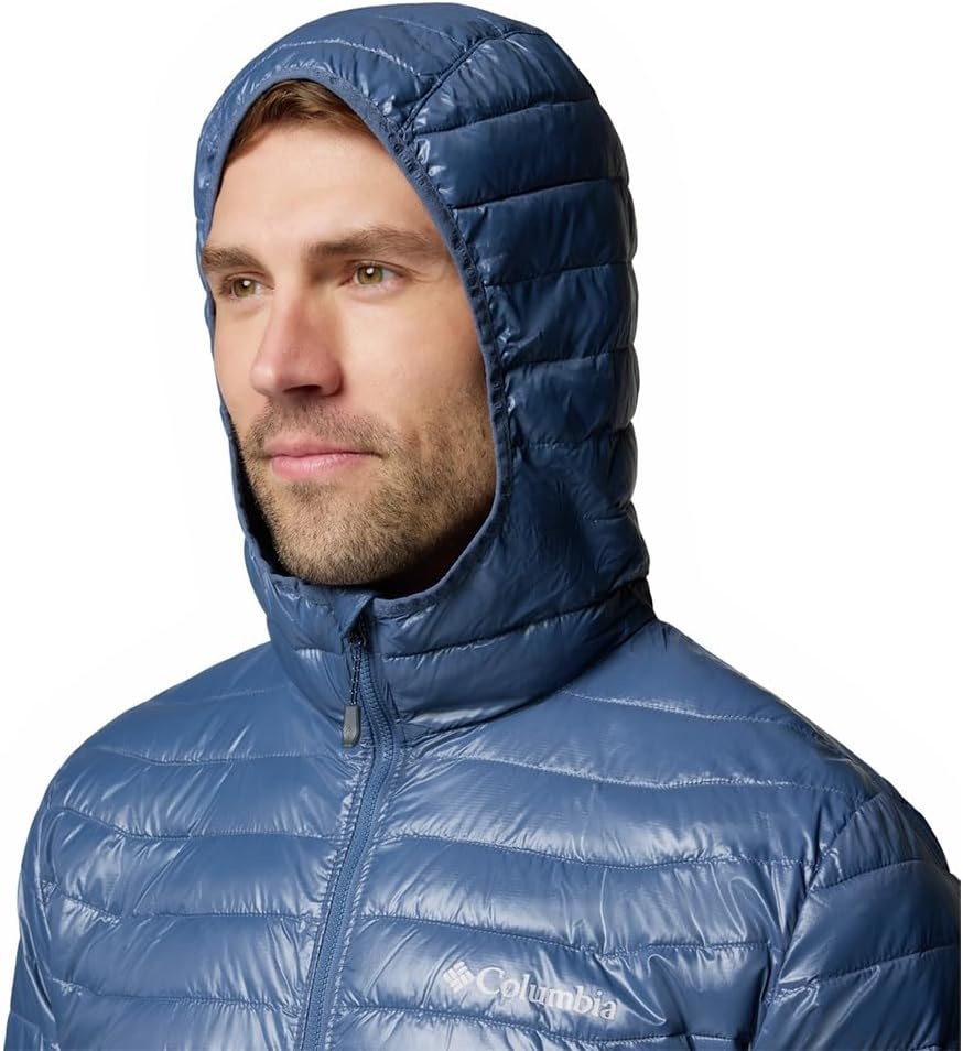 image:imageColumbia Powder Pass Hybrid Hooded Jacket Steppjacke mit Kapuze fr HerrenDark MountainCollegiate Navy
