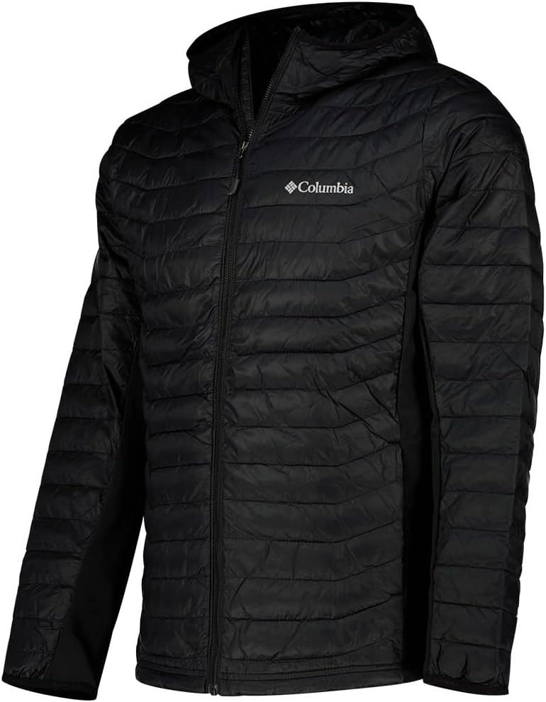 image:imageColumbia Powder Pass Hybrid Hooded Jacket Steppjacke mit Kapuze fr HerrenSchwarz