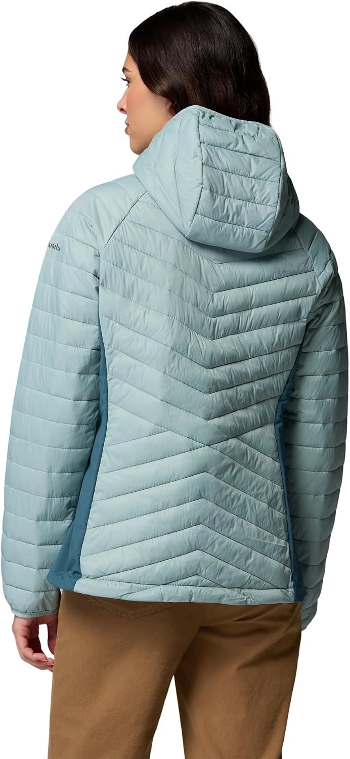 image:imageColumbia Powder Pass III Hybrid Hdd Jkt Steppjacke mit Kapuze fr DamenCrushed BlueEverblue