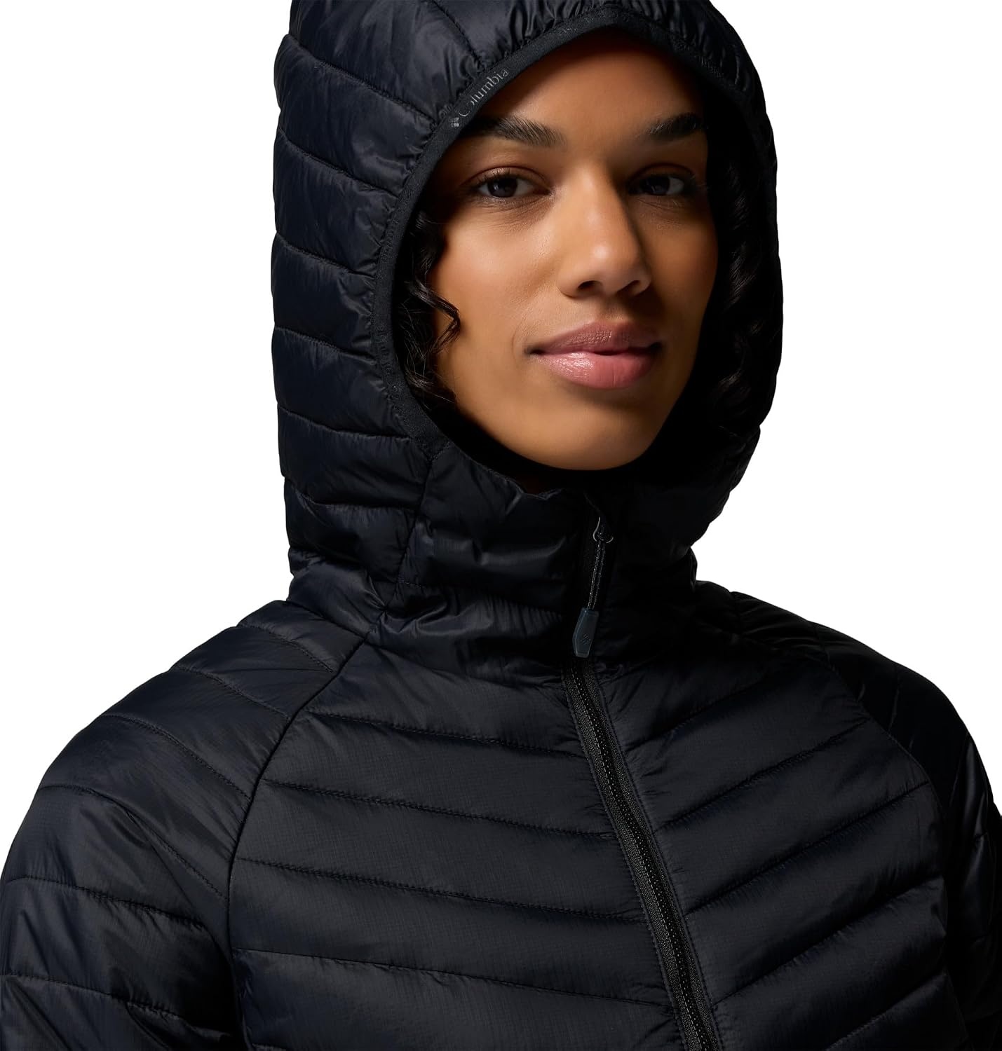 image:imageColumbia Powder Pass III Hybrid Hdd Jkt Steppjacke mit Kapuze fr DamenSchwarz