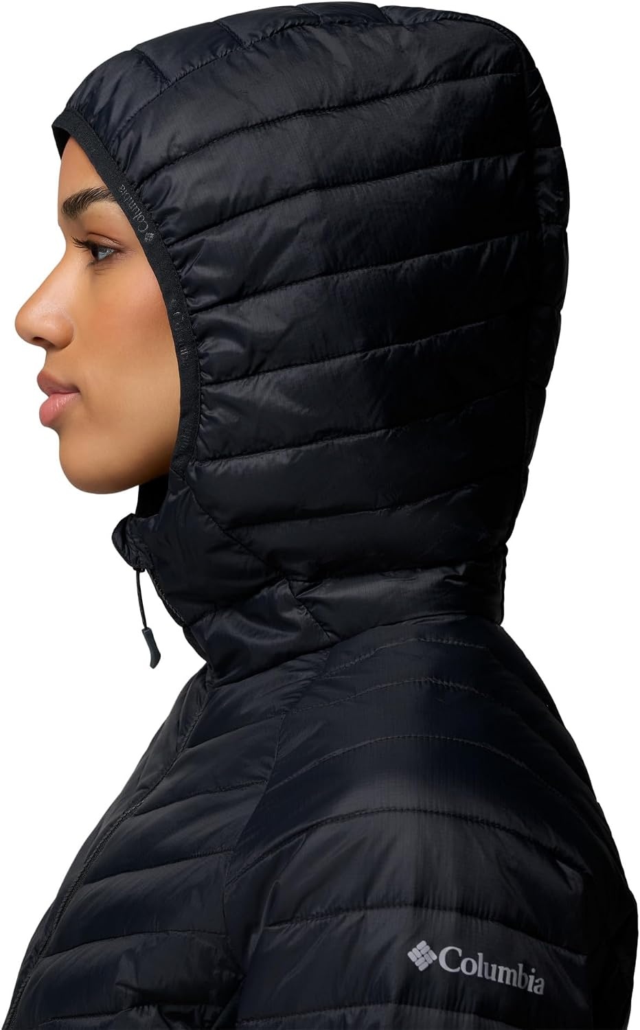 image:imageColumbia Powder Pass III Hybrid Hdd Jkt Steppjacke mit Kapuze fr DamenSchwarz