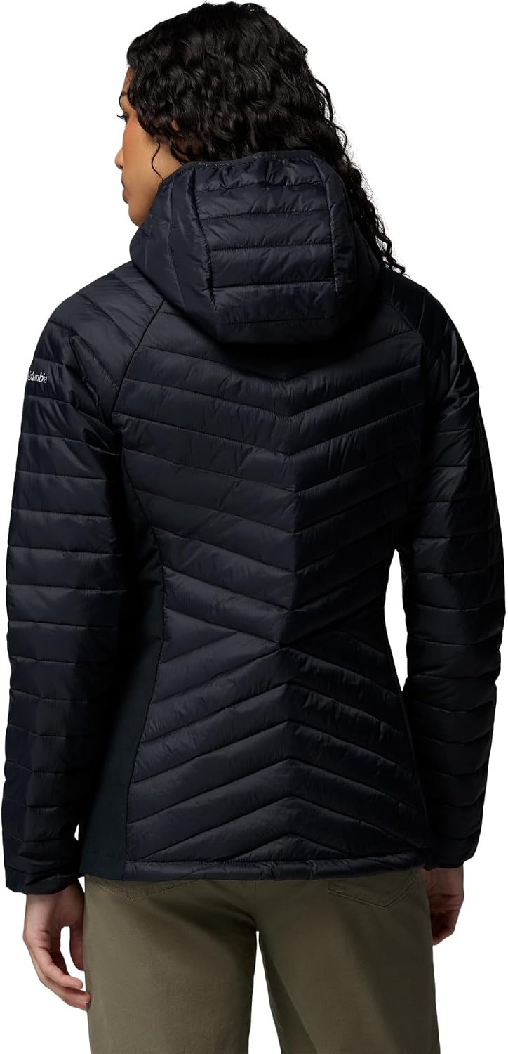 image:imageColumbia Powder Pass III Hybrid Hdd Jkt Steppjacke mit Kapuze fr DamenSchwarz
