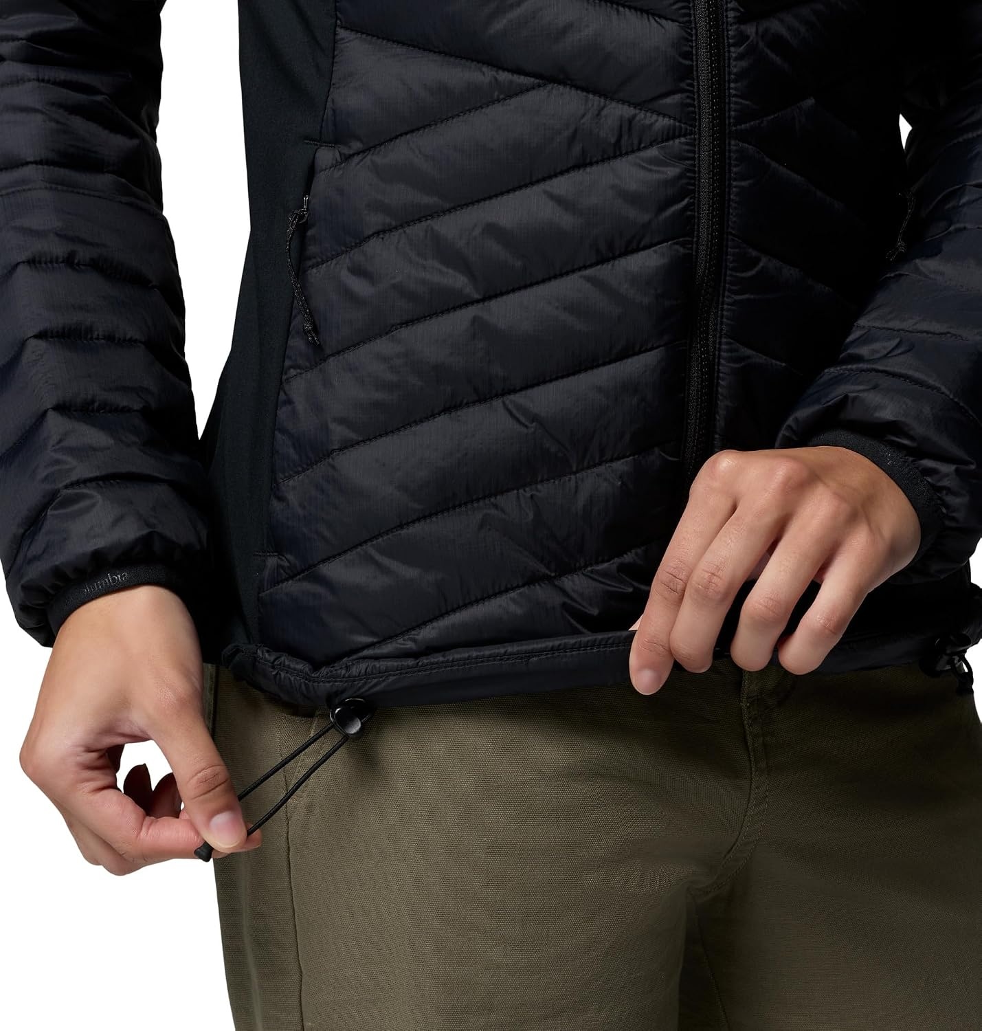 image:imageColumbia Powder Pass III Hybrid Hdd Jkt Steppjacke mit Kapuze fr DamenSchwarz