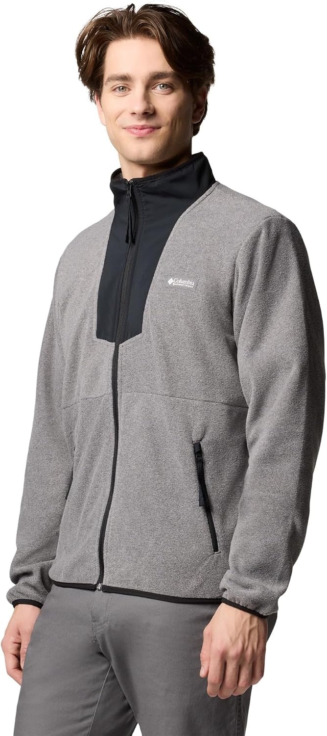 image:imageColumbia Sequoia Grove Full Zip Fleece Fleecejacke mit durchgehendem Reiverschluss fr HerrenCity Grey HeatherBlack 024