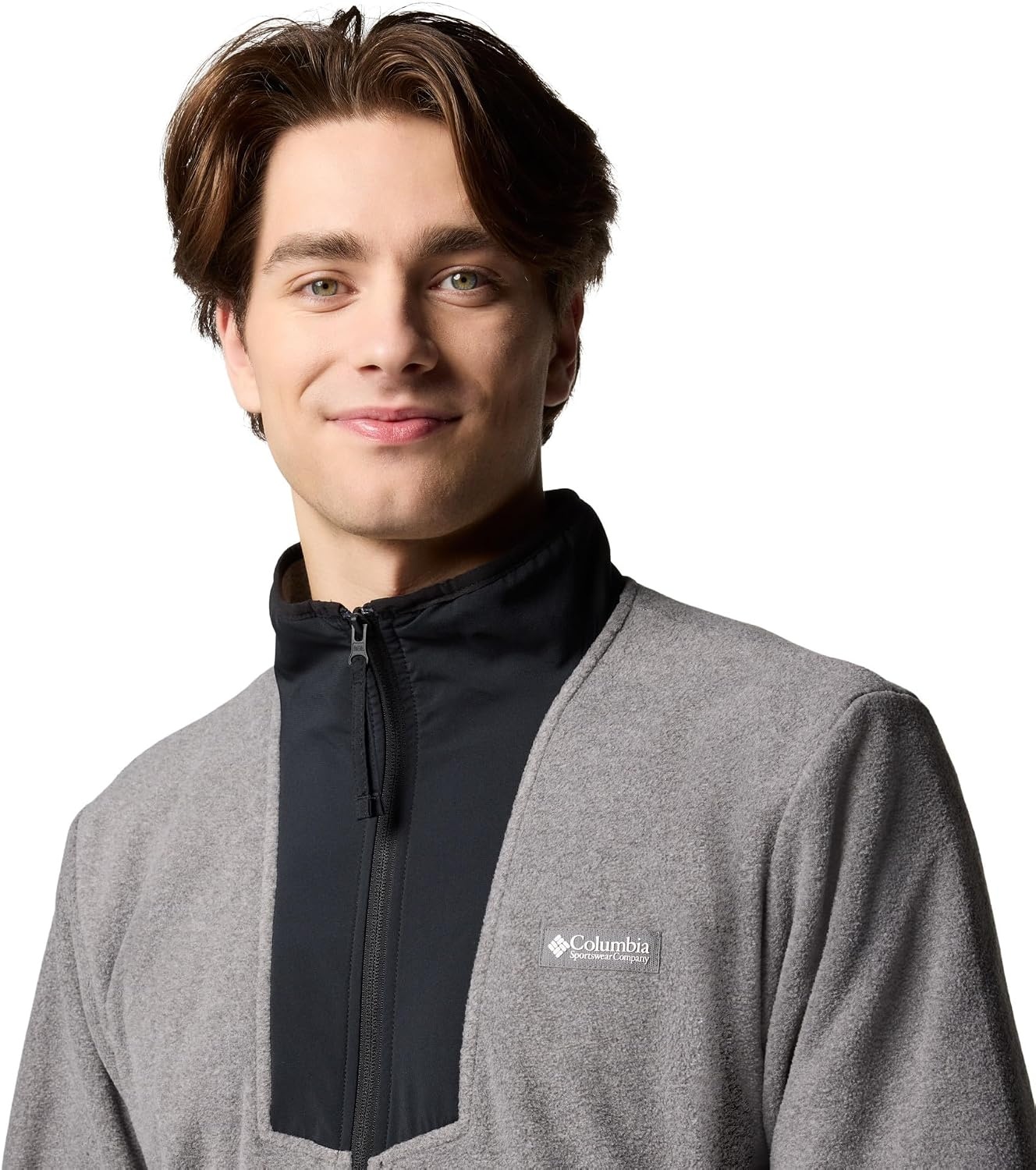 image:imageColumbia Sequoia Grove Full Zip Fleece Fleecejacke mit durchgehendem Reiverschluss fr HerrenCity Grey HeatherBlack 024