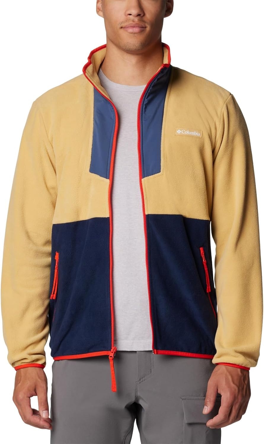image:imageColumbia Sequoia Grove Full Zip Fleece Fleecejacke mit durchgehendem Reiverschluss fr HerrenLight CamelDark MtnColl NavySpicy