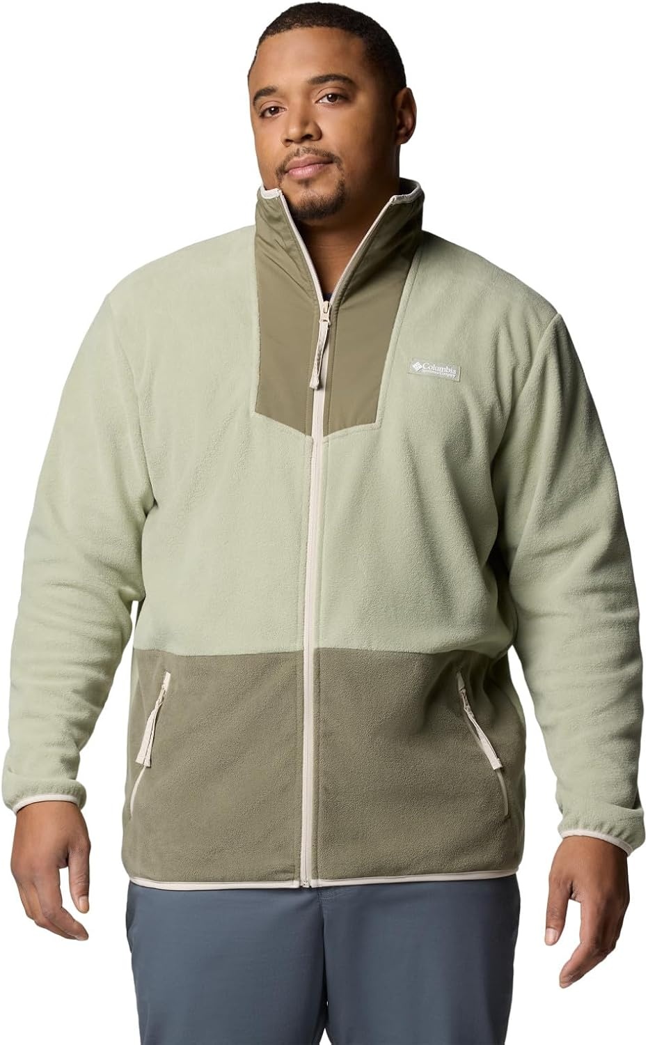 image:imageColumbia Sequoia Grove Full Zip Fleece Fleecejacke mit durchgehendem Reiverschluss fr HerrenSafariSteingrn