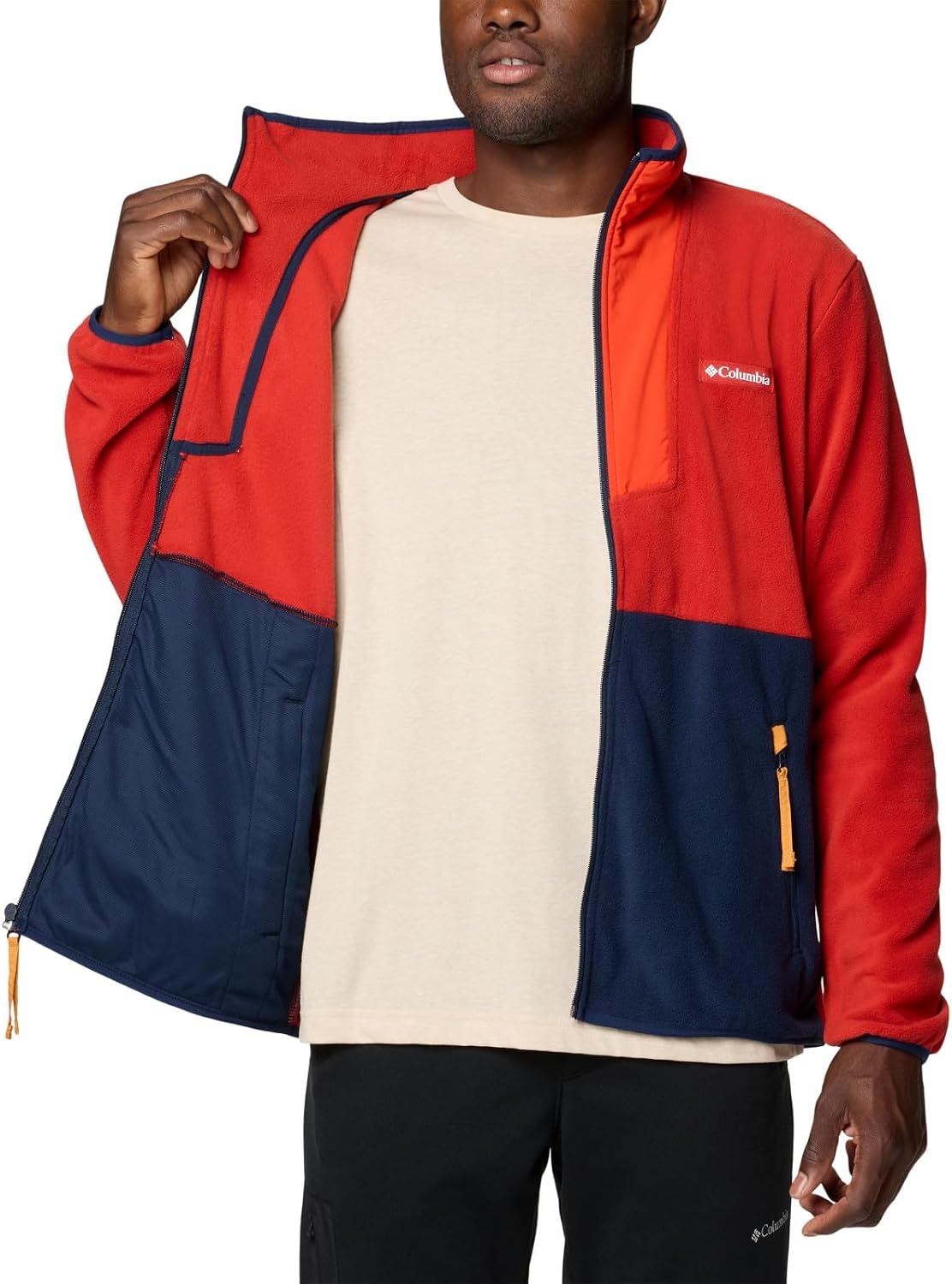 image:imageColumbia Sequoia Grove Full Zip Fleece Fleecejacke mit durchgehendem Reiverschluss fr HerrenSail RedSpicyCollegiate NavySunstone