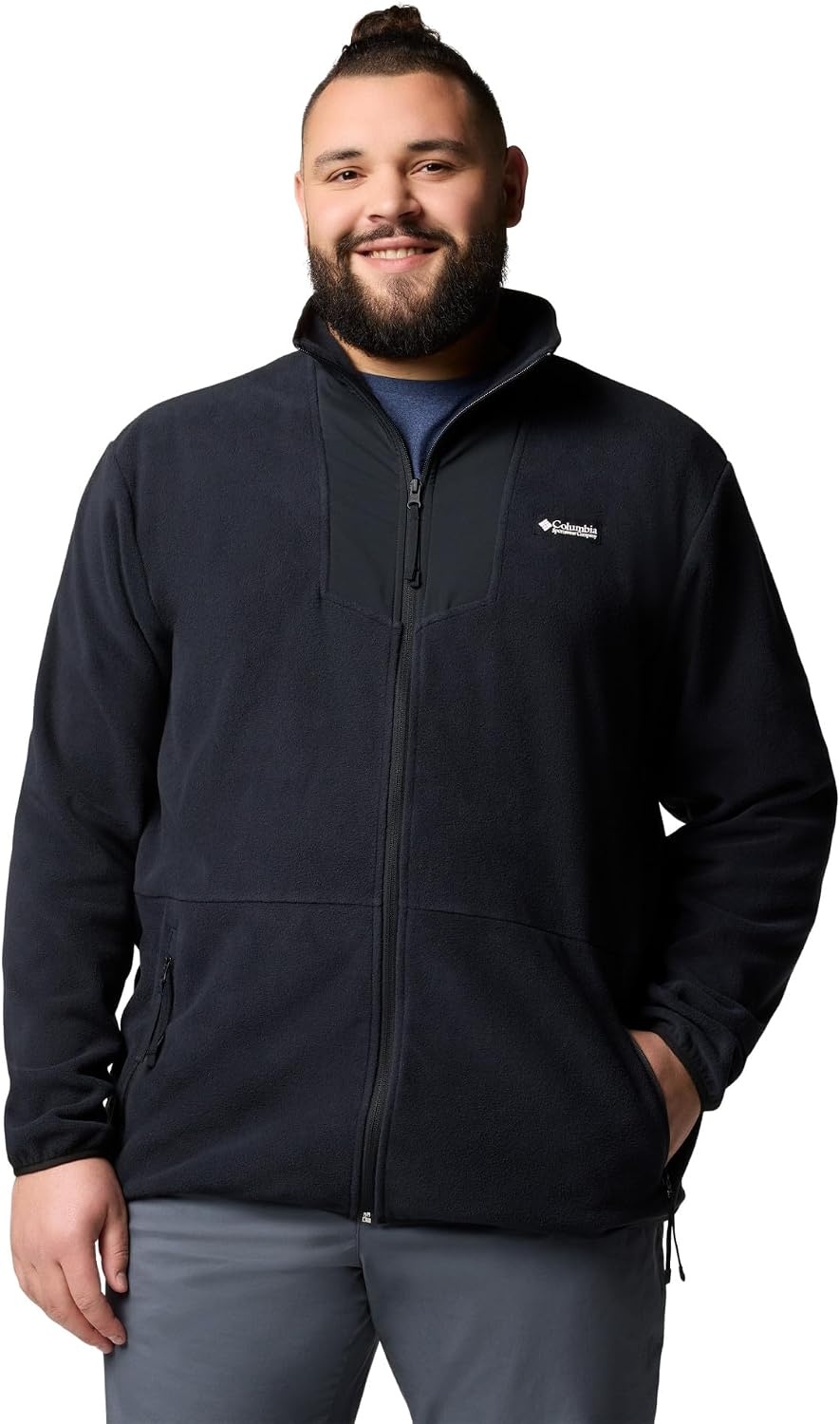 image:imageColumbia Sequoia Grove Full Zip Fleece Fleecejacke mit durchgehendem Reiverschluss fr HerrenSchwarz