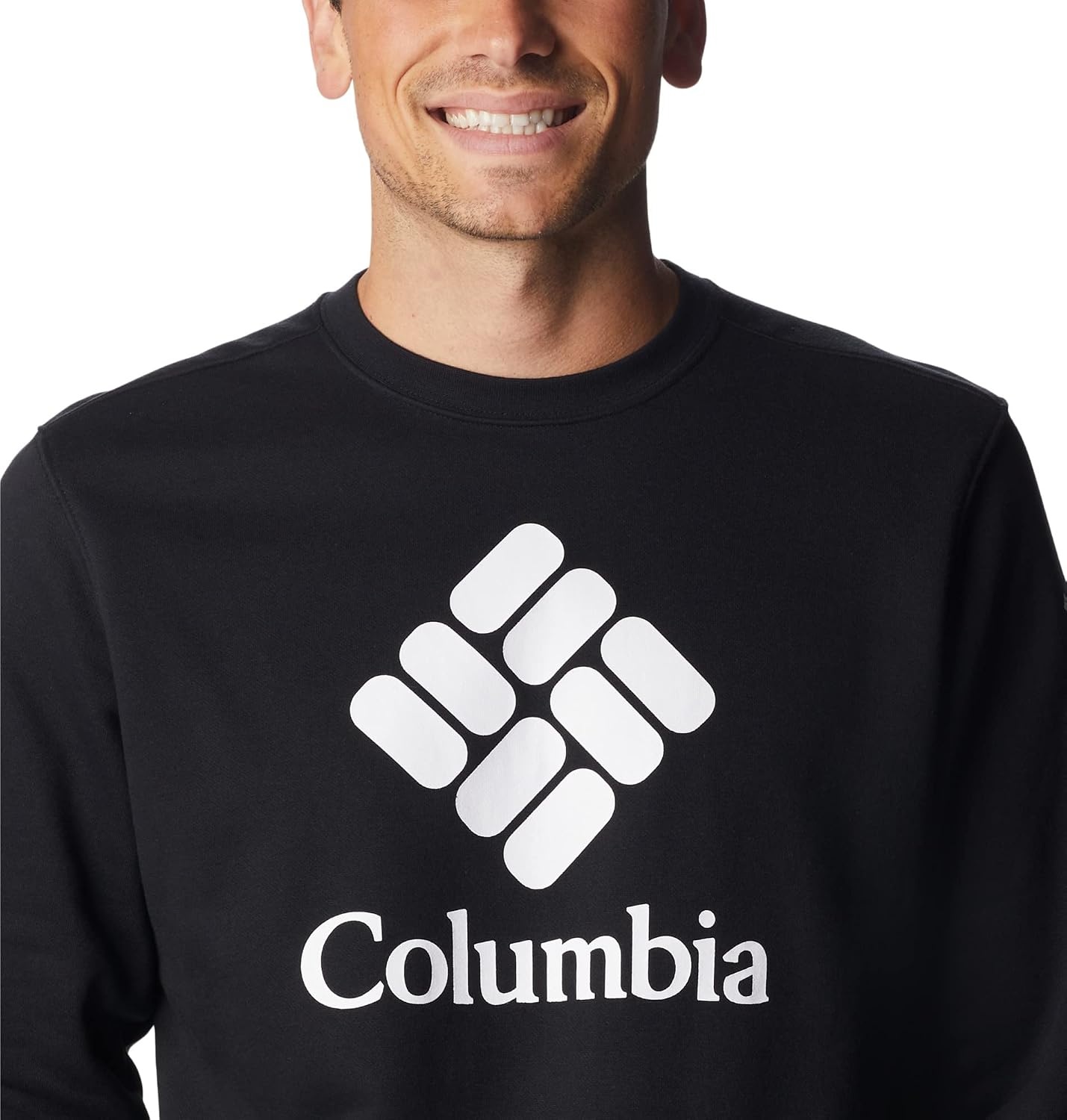 image:imageColumbia Trek Crew Sweatshirt fr HerrenBlackCsc Stacked Logo