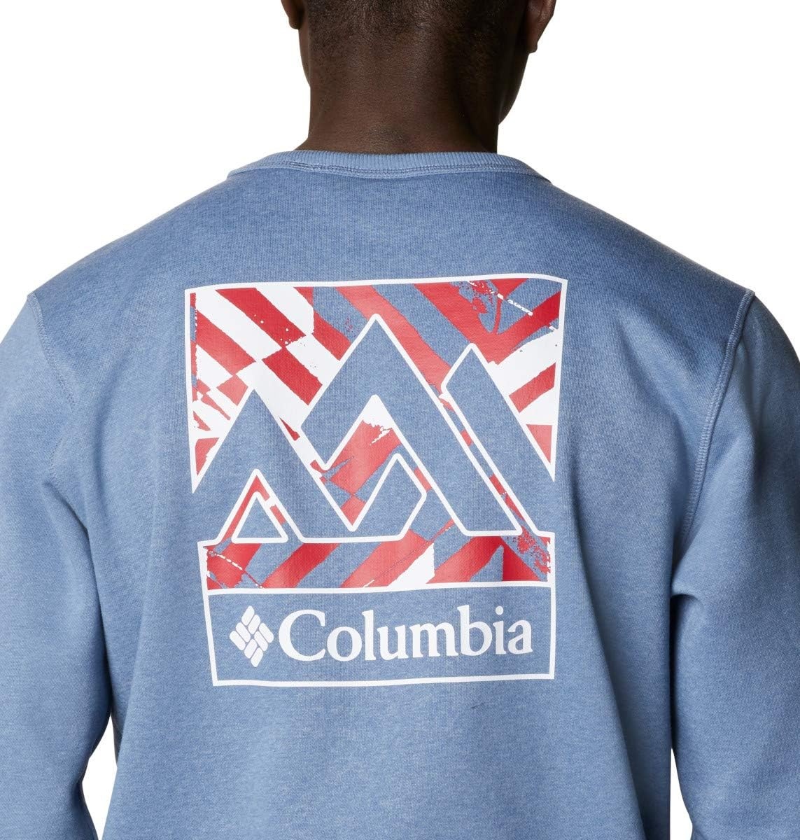 image:imageColumbia Trek Crew Sweatshirt fr HerrenBluestone Heather Block Print