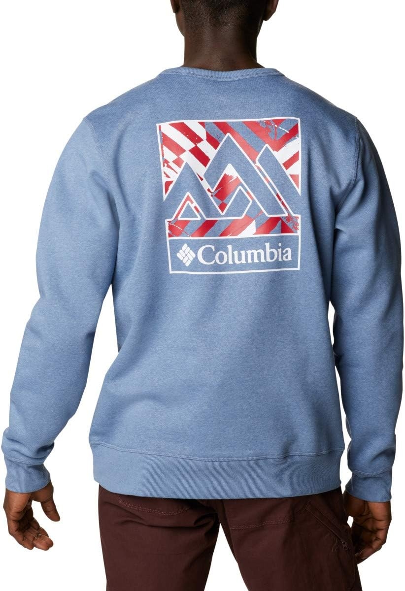 image:imageColumbia Trek Crew Sweatshirt fr HerrenBluestone Heather Block Print