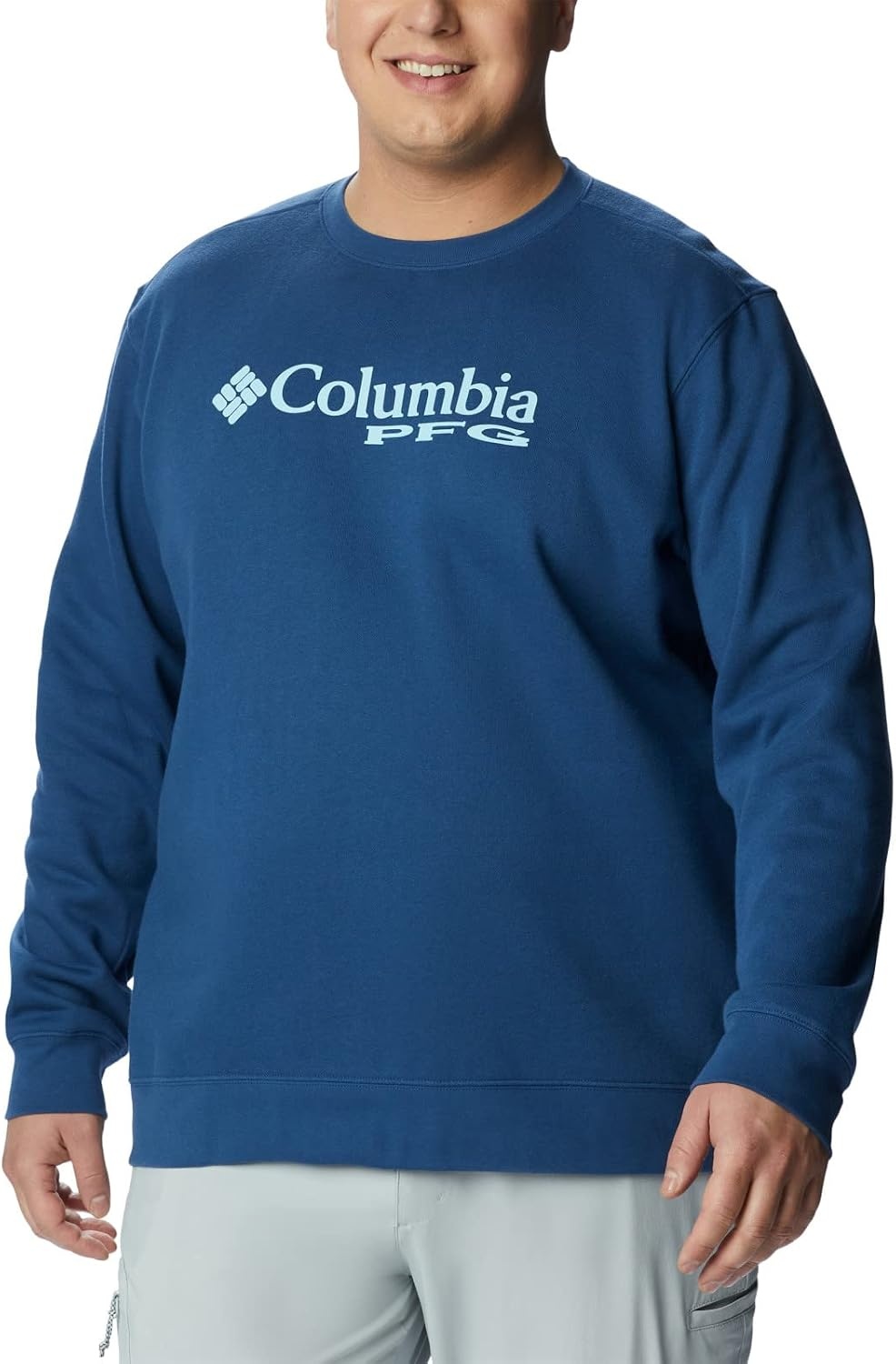 image:imageColumbia Trek Crew Sweatshirt fr HerrenCarbonSpring Blue
