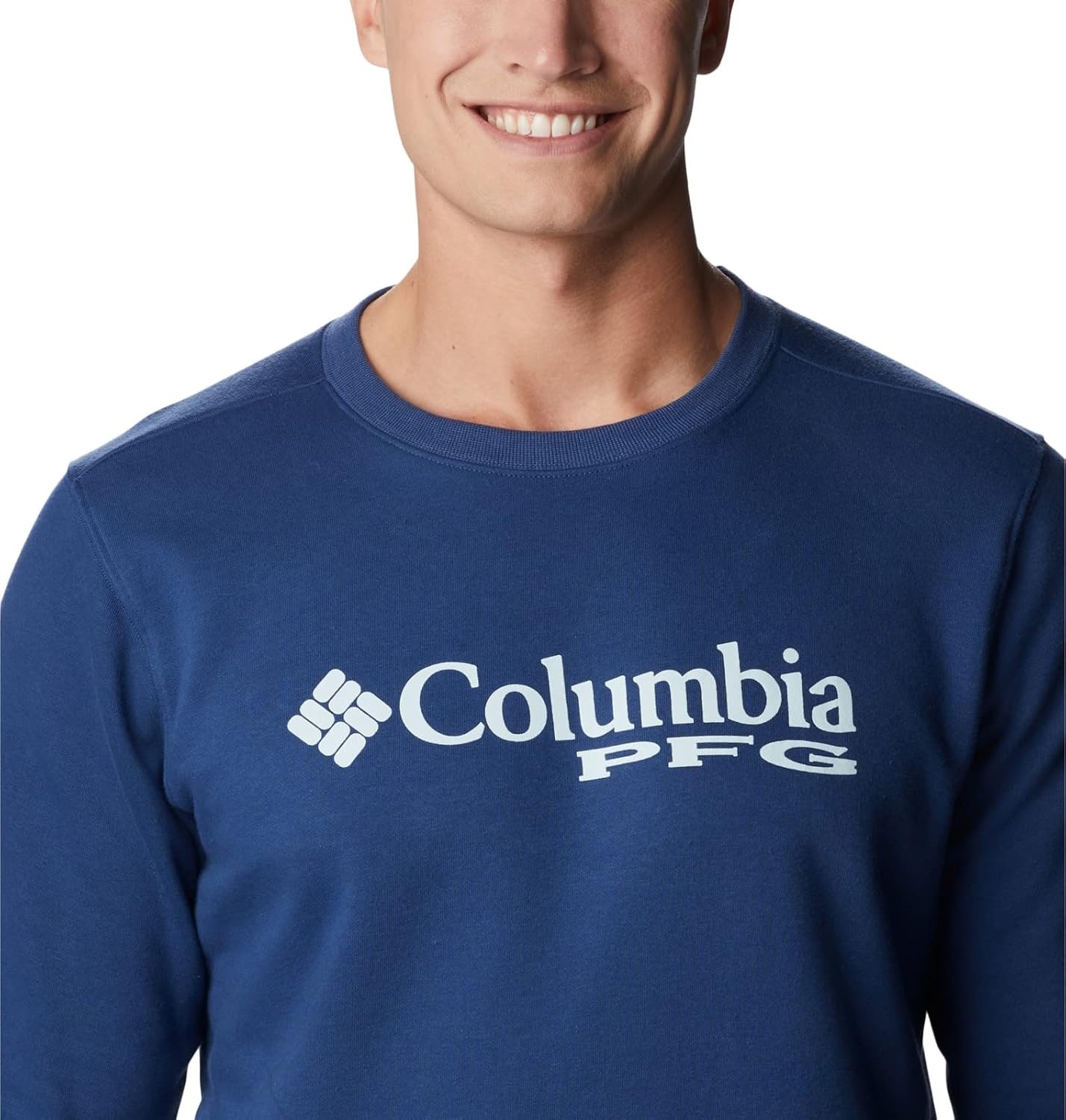 image:imageColumbia Trek Crew Sweatshirt fr HerrenCarbonSpring Blue