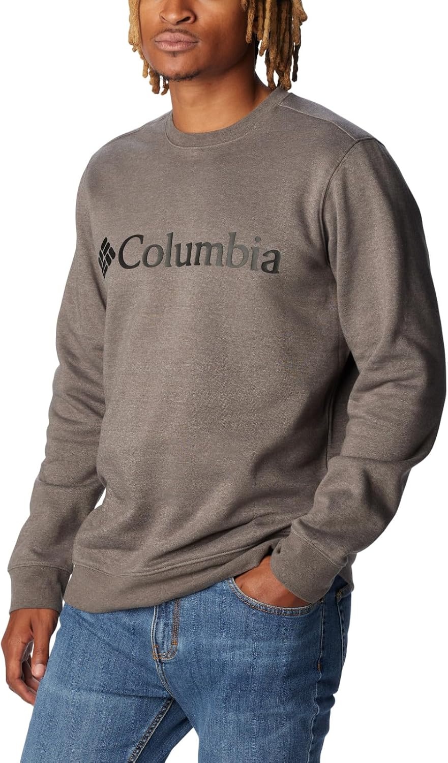 image:imageColumbia Trek Crew Sweatshirt fr HerrenCharcoal Heather Csc Markenlogo