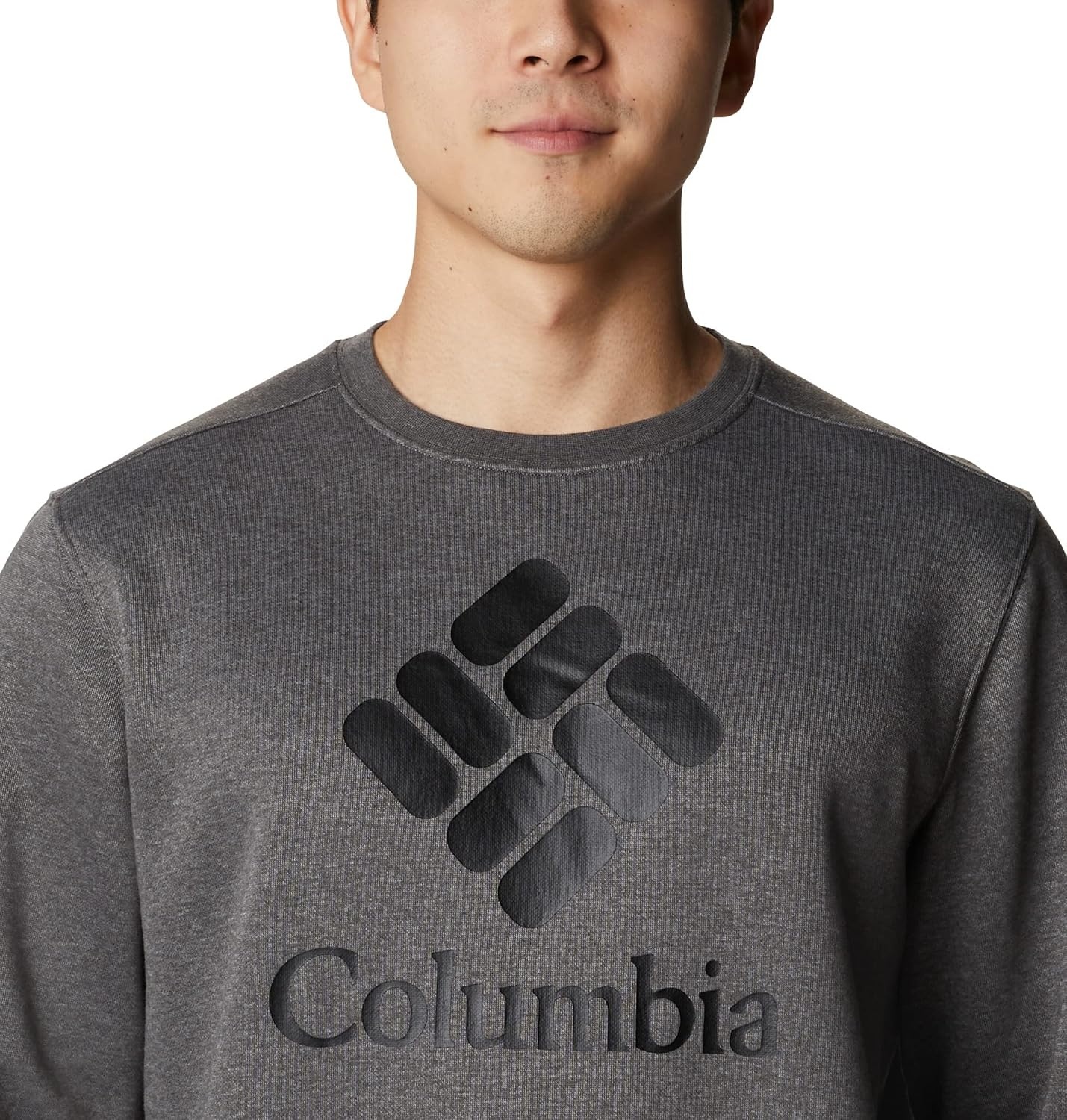 image:imageColumbia Trek Crew Sweatshirt fr HerrenCharcoal HeatherCsc Stacked Graphic