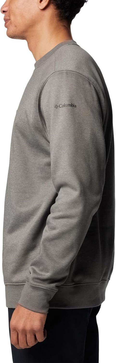 image:imageColumbia Trek Crew Sweatshirt fr HerrenCharcoal HeatherPuff Box Gem Logo
