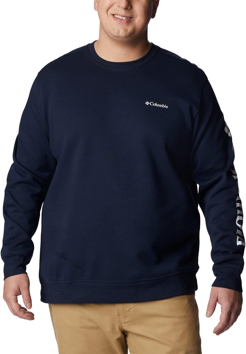 image:imageColumbia Trek Crew Sweatshirt fr HerrenCollegiate NavyCsc Sleeve Logo
