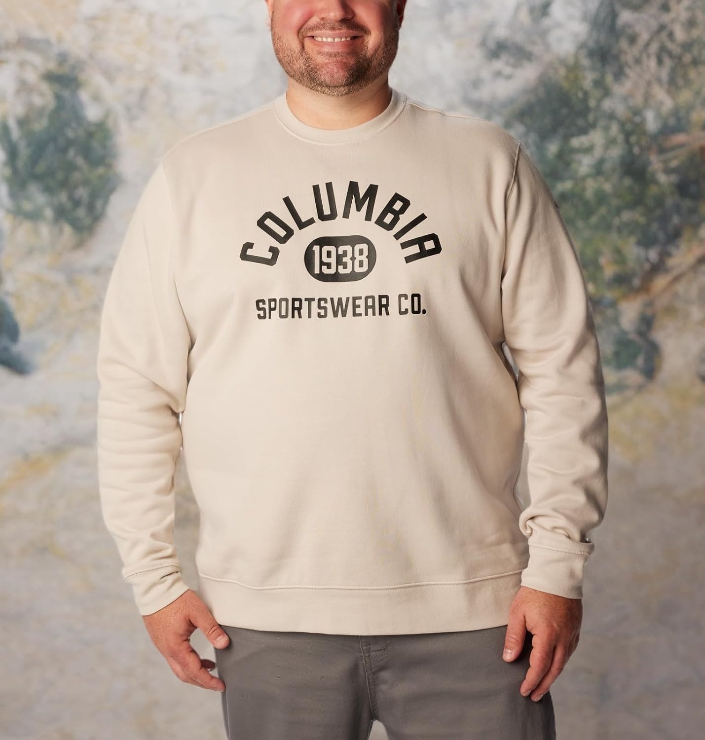 image:imageColumbia Trek Crew Sweatshirt fr HerrenDark Stone College Life Grafik