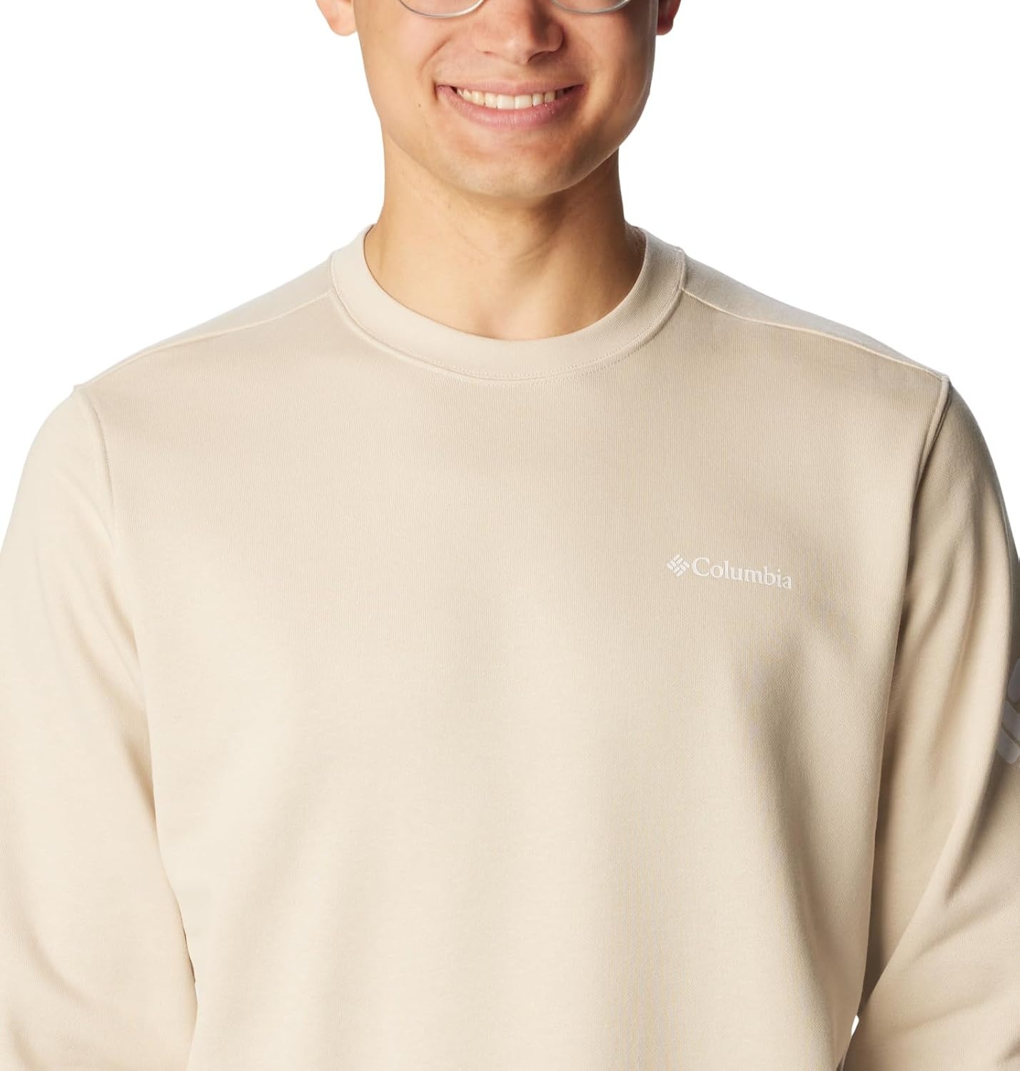 image:imageColumbia Trek Crew Sweatshirt fr HerrenDark StoneCsc Sleeve Logo