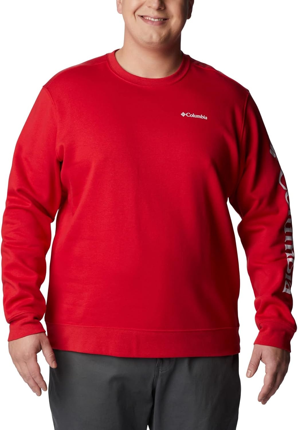 image:imageColumbia Trek Crew Sweatshirt fr HerrenMountain RedCsc rmellogo