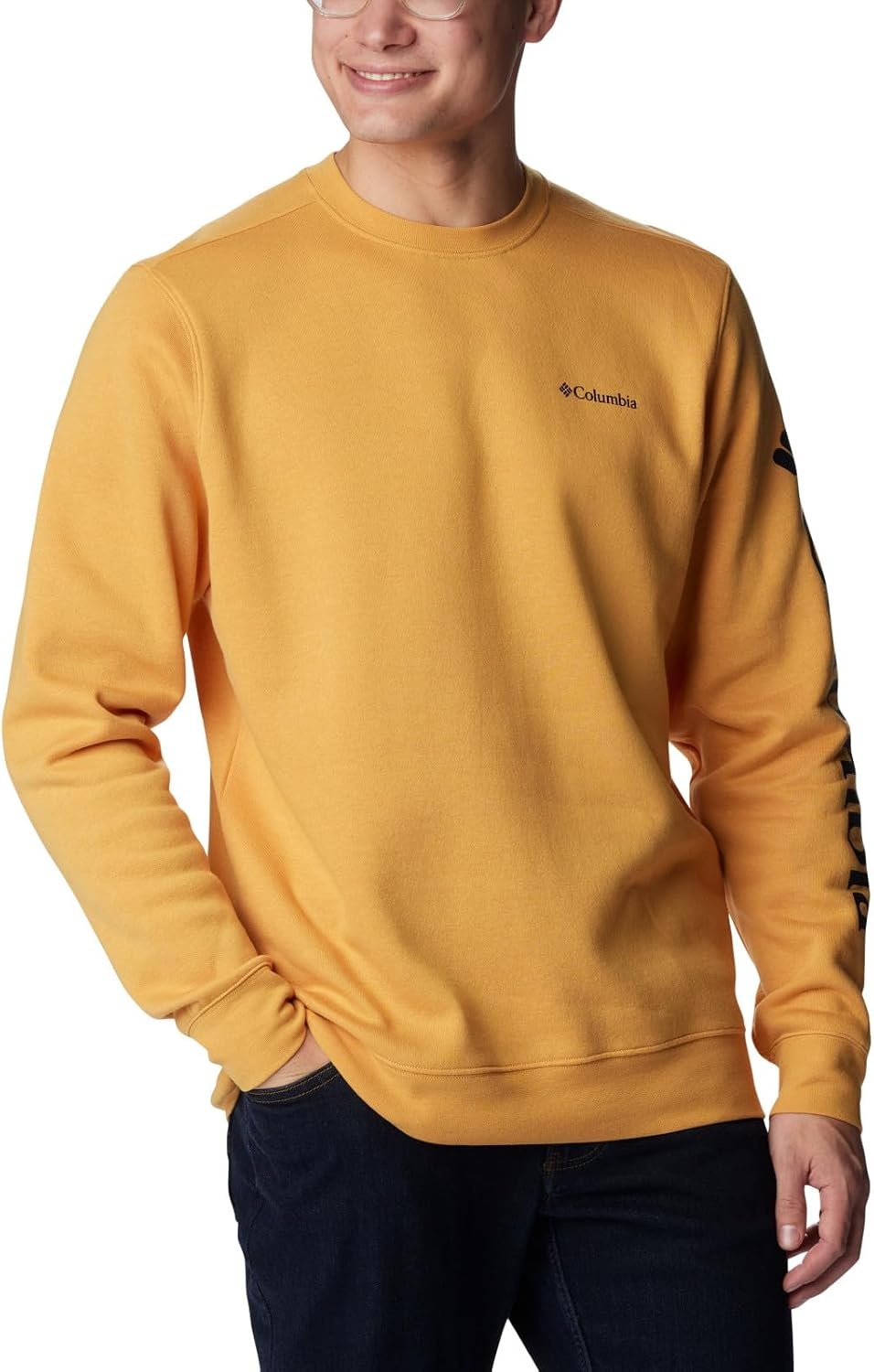image:imageColumbia Trek Crew Sweatshirt fr HerrenRaw Honey Csc Sleeve Logo