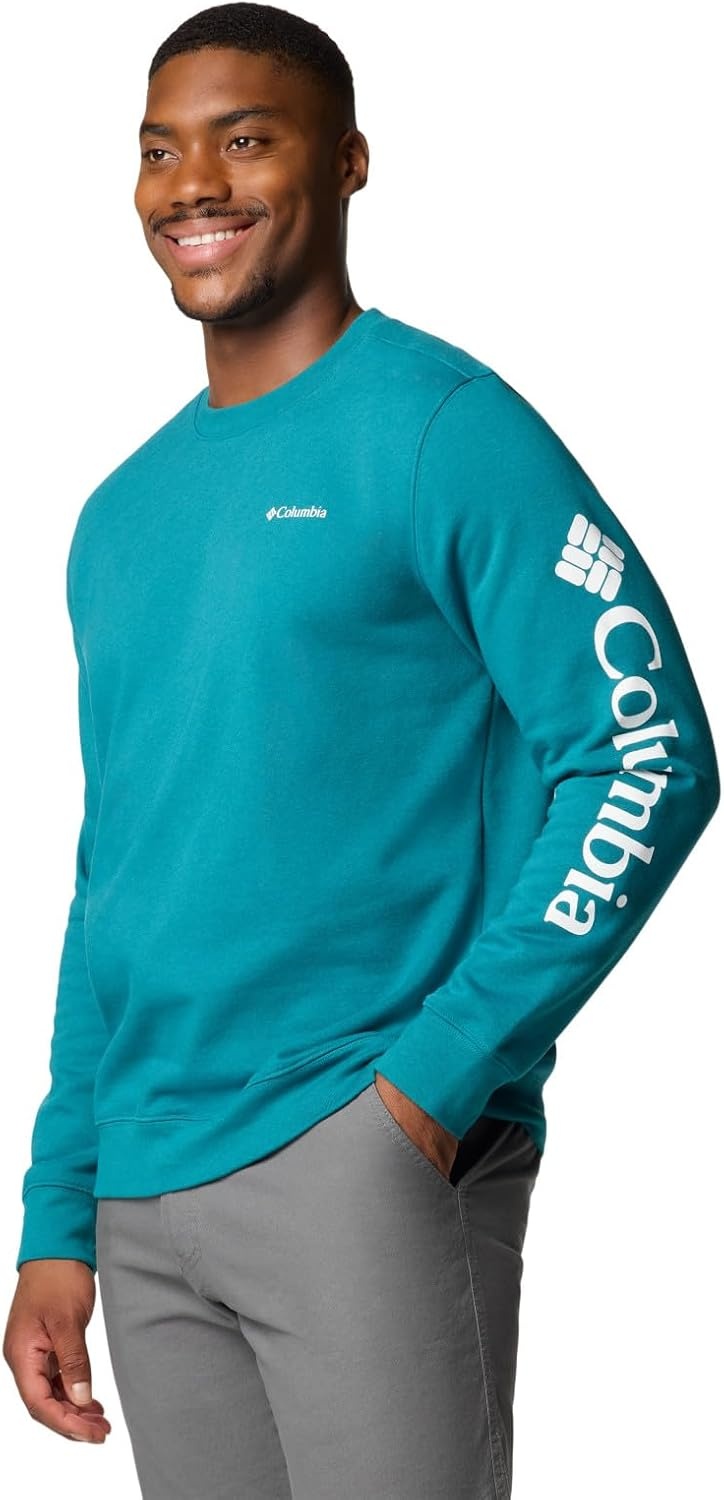 image:imageColumbia Trek Crew Sweatshirt fr HerrenRiver BlueCsc Sleeve Logo