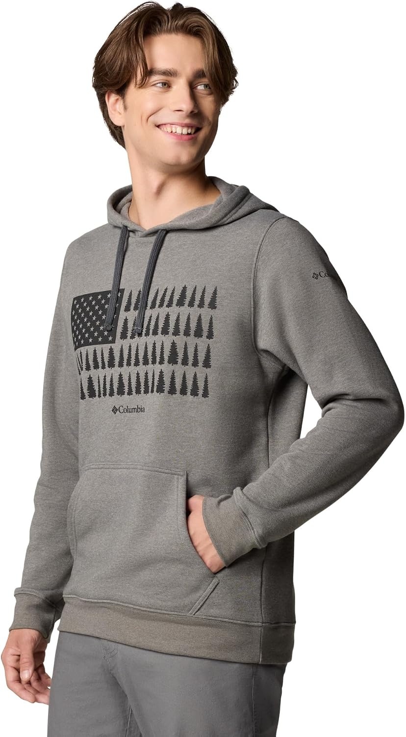 image:imageColumbia Trek Hoodie Hoodie fr HerrenCharcoal HeatherTreestriped Flagge