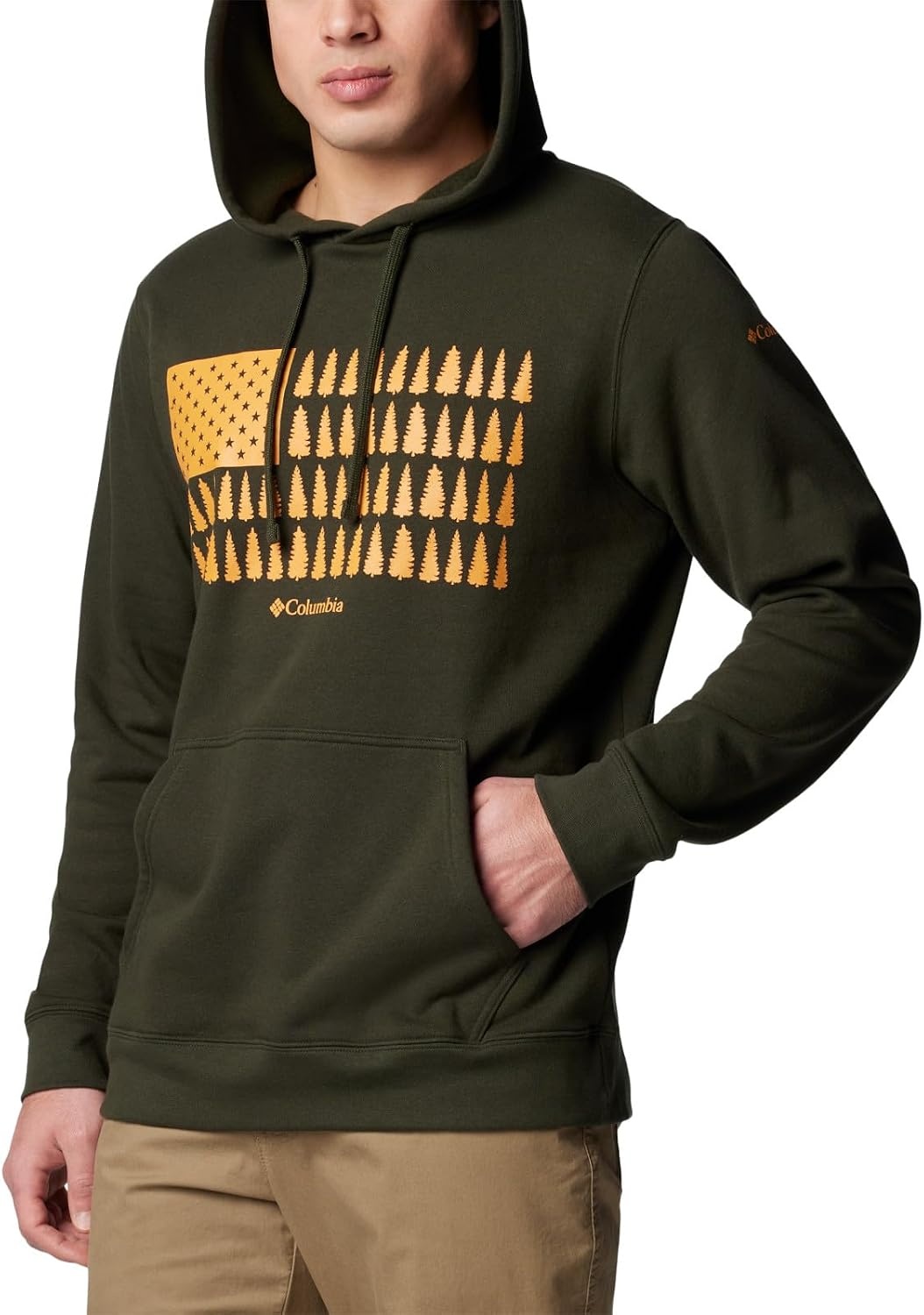 image:imageColumbia Trek Hoodie Hoodie fr HerrenGreenscapeTreestripe Flag