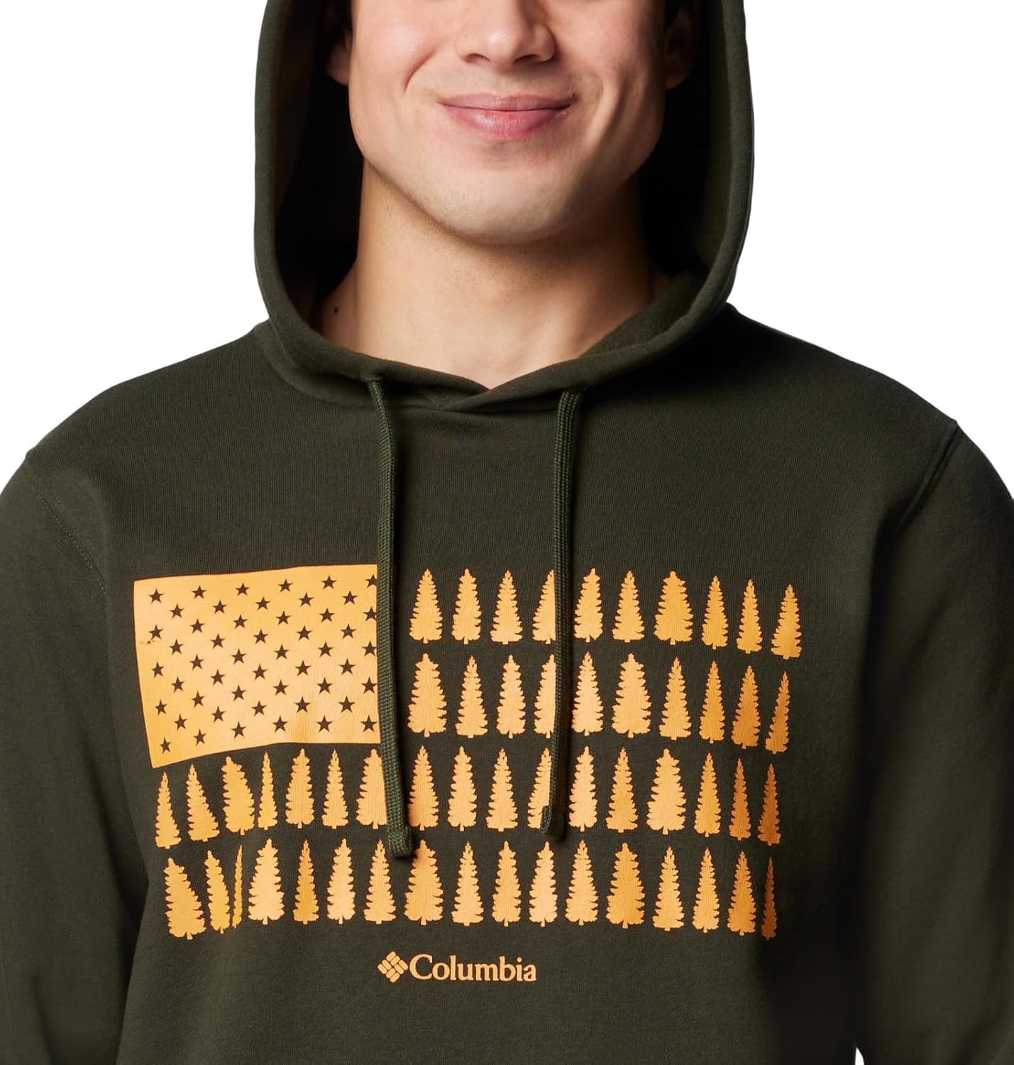 image:imageColumbia Trek Hoodie Hoodie fr HerrenGreenscapeTreestripe Flag