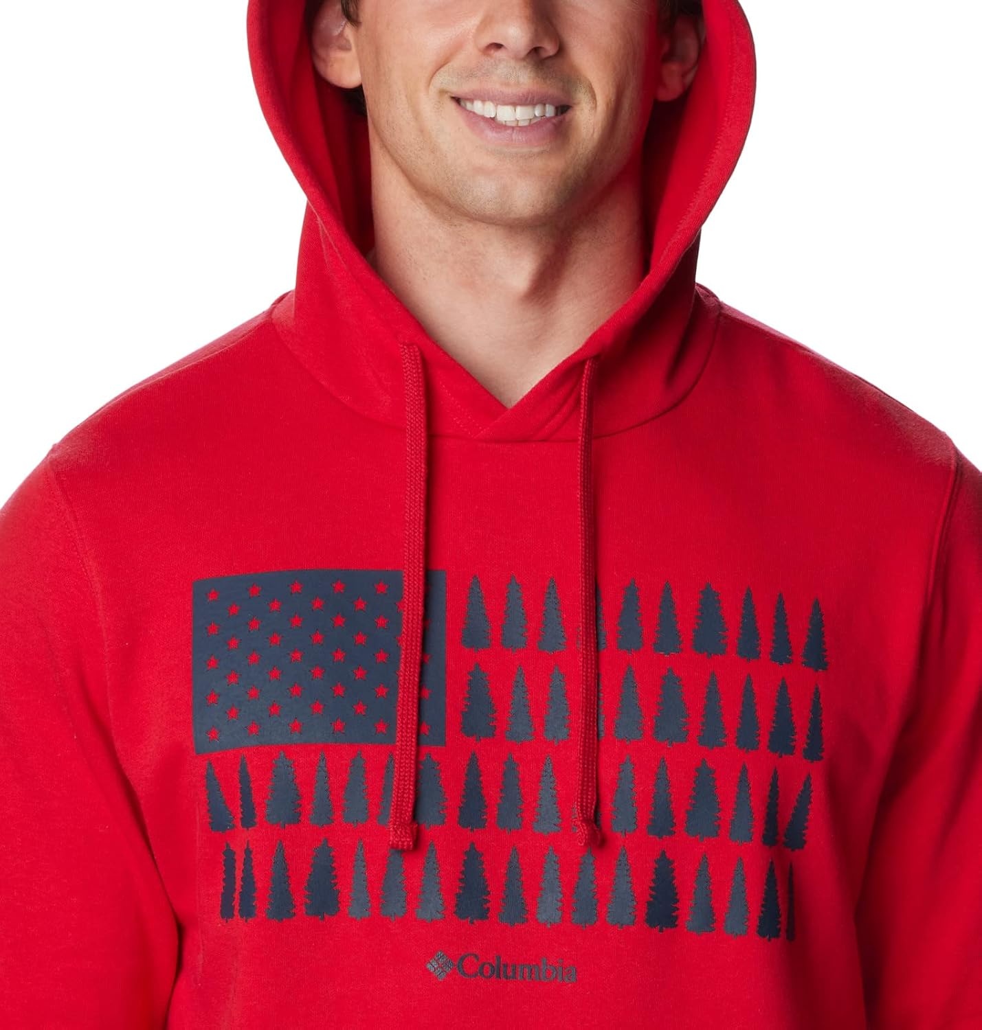 image:imageColumbia Trek Hoodie Hoodie fr HerrenMountain Red Treestriped Flagge