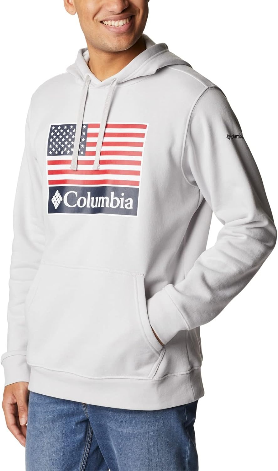 image:imageColumbia Trek Hoodie Hoodie fr HerrenNimbus Grey Usflagge Stempel