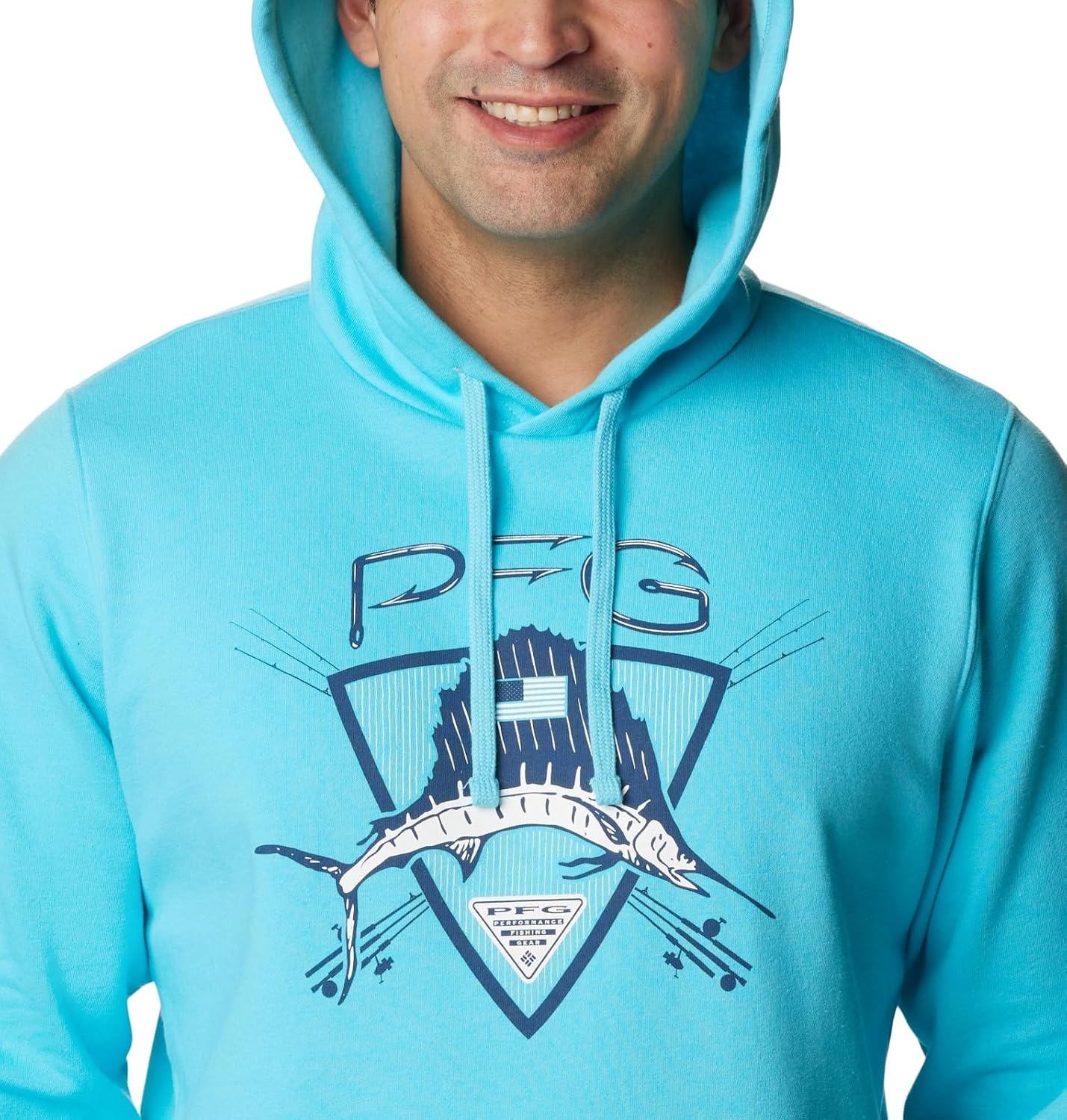 image:imageColumbia Trek Hoodie Hoodie fr HerrenOpalblaue Salzwassergrafik
