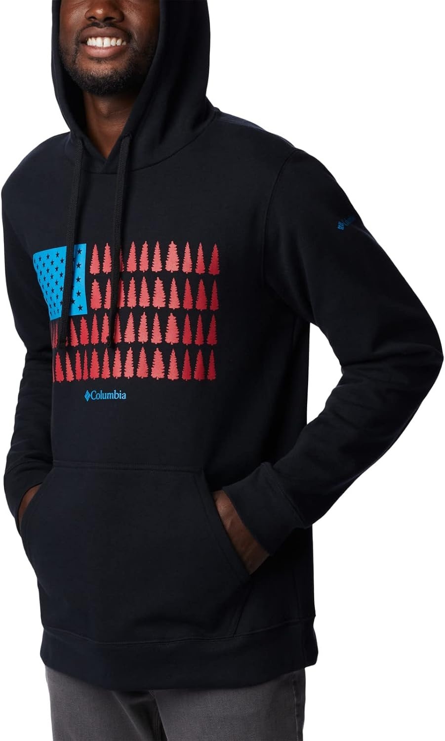 image:imageColumbia Trek Hoodie Hoodie fr HerrenSchwarzTreestriped Flagge
