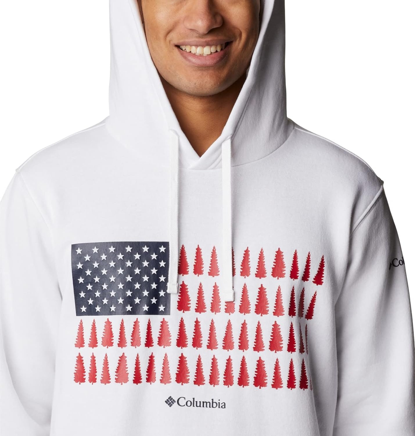 image:imageColumbia Trek Hoodie Hoodie fr HerrenWeie mit Baumstreifenflagge