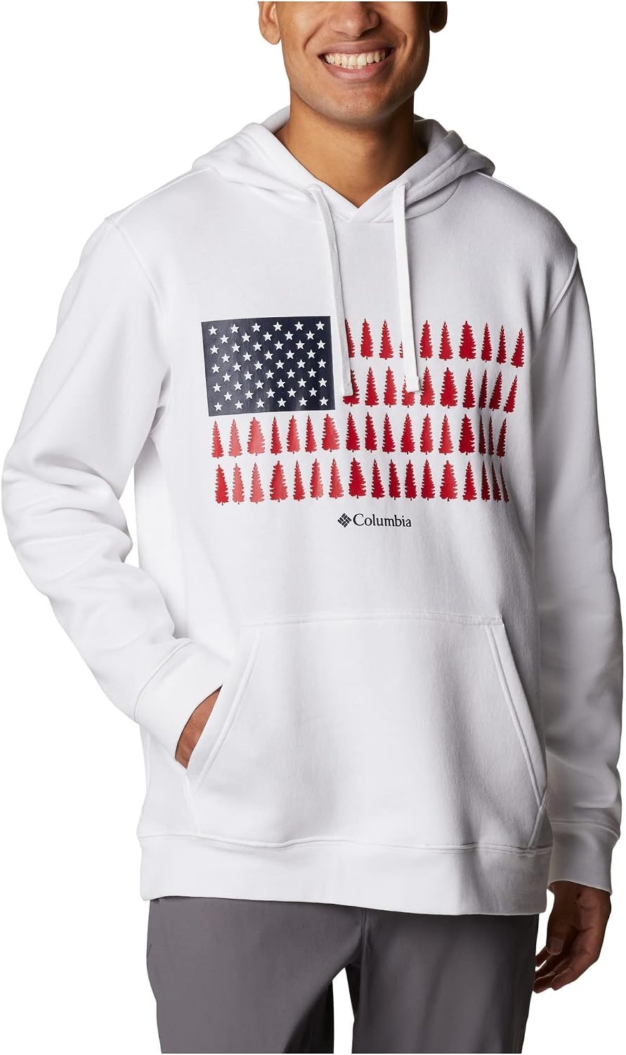 image:imageColumbia Trek Hoodie Hoodie fr HerrenWeie mit Baumstreifenflagge