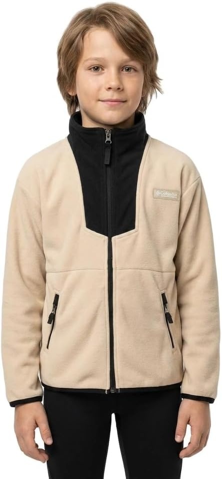 image:imageColumbia Unisex Kinder Sequoia Grove Full Zip Fleece Fleecejacke mit durchgehendem ReiverschlussDark Stone Black