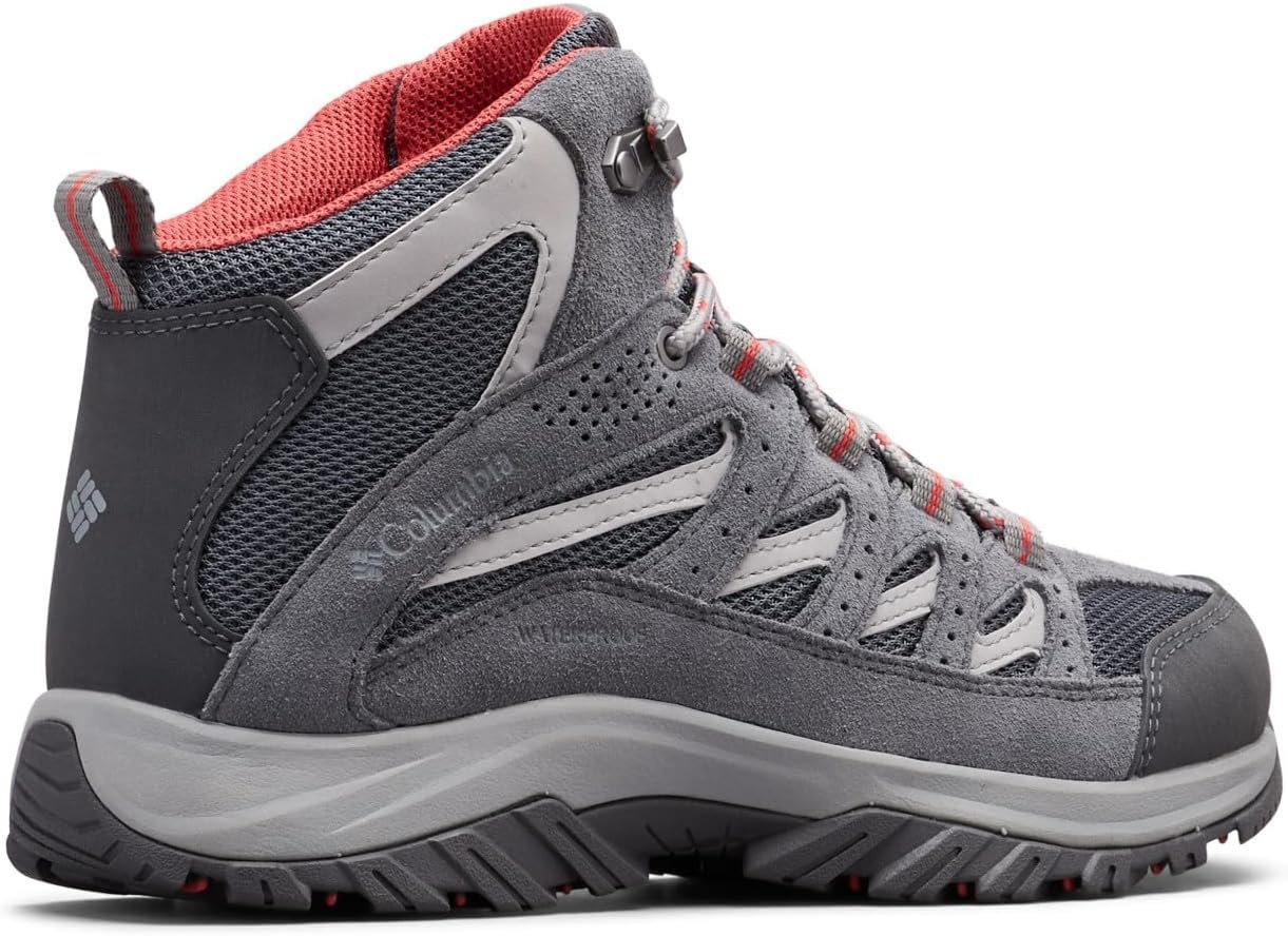 image:imageColumbia Womens Crestwood Mid Waterproof Hiking BootsGraphite Daredevil