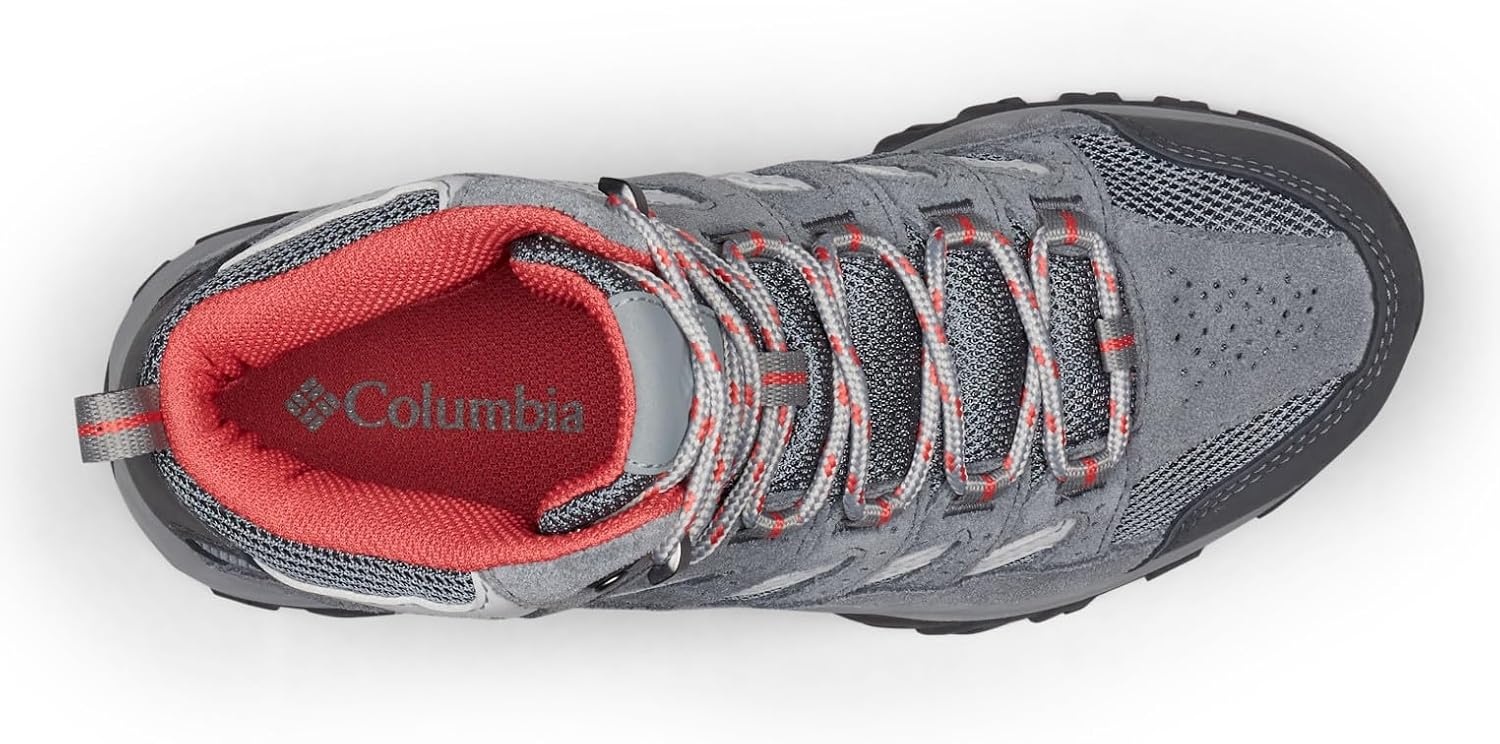 image:imageColumbia Womens Crestwood Mid Waterproof Hiking BootsGraphite Daredevil