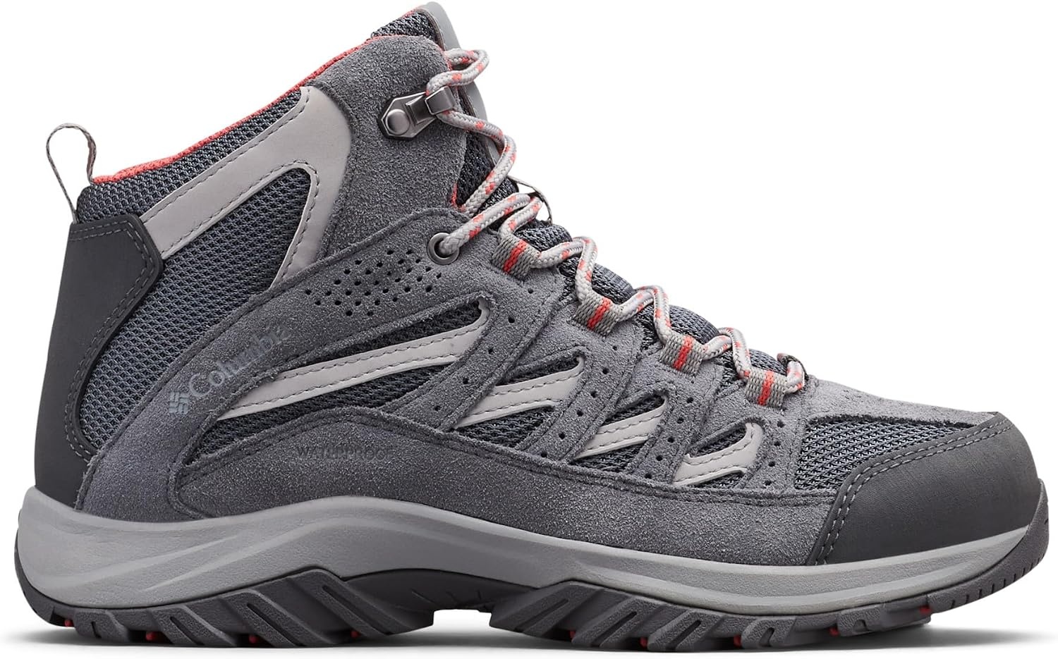 image:imageColumbia Womens Crestwood Mid Waterproof Hiking BootsGraphite Daredevil