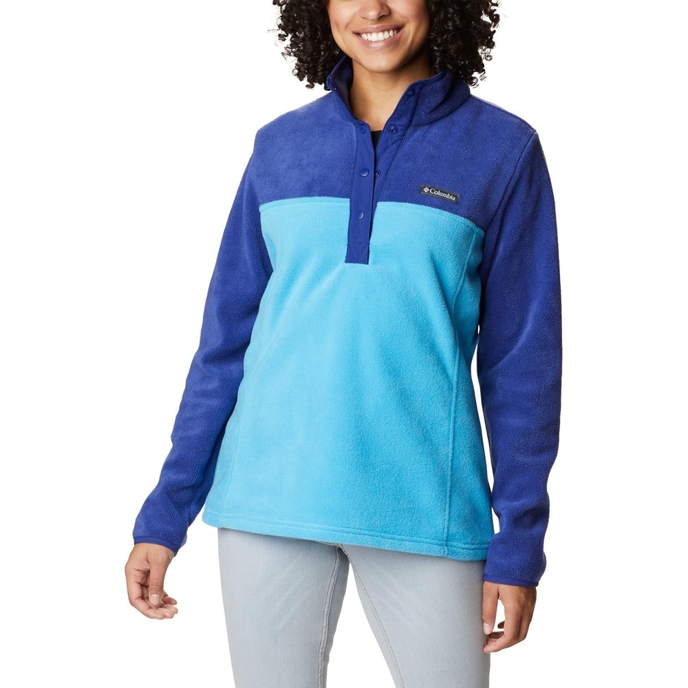 image:imageColumbia Benton Springs 12 Snap Pull Over II Fleece Pullover fr DamenBlauer Chilldunkler Saphir