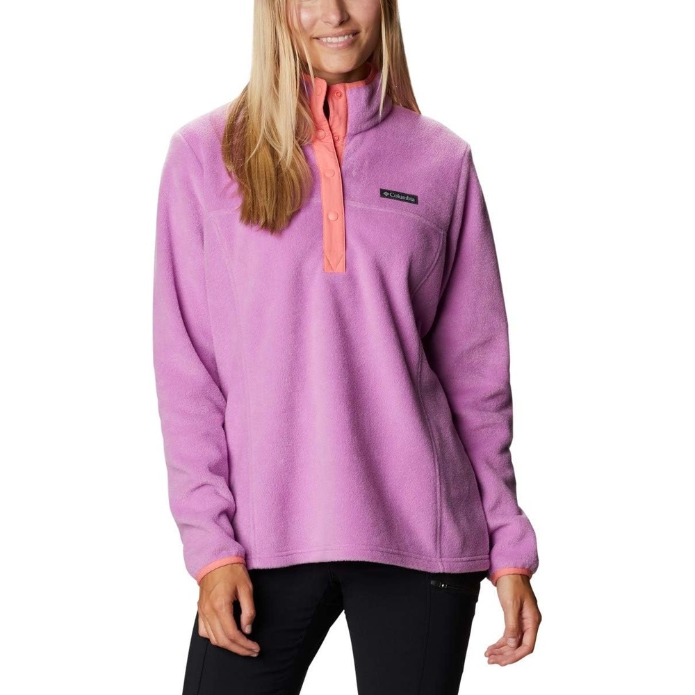 image:imageColumbia Benton Springs 12 Snap Pull Over II Fleece Pullover fr DamenBltenrosaLachs