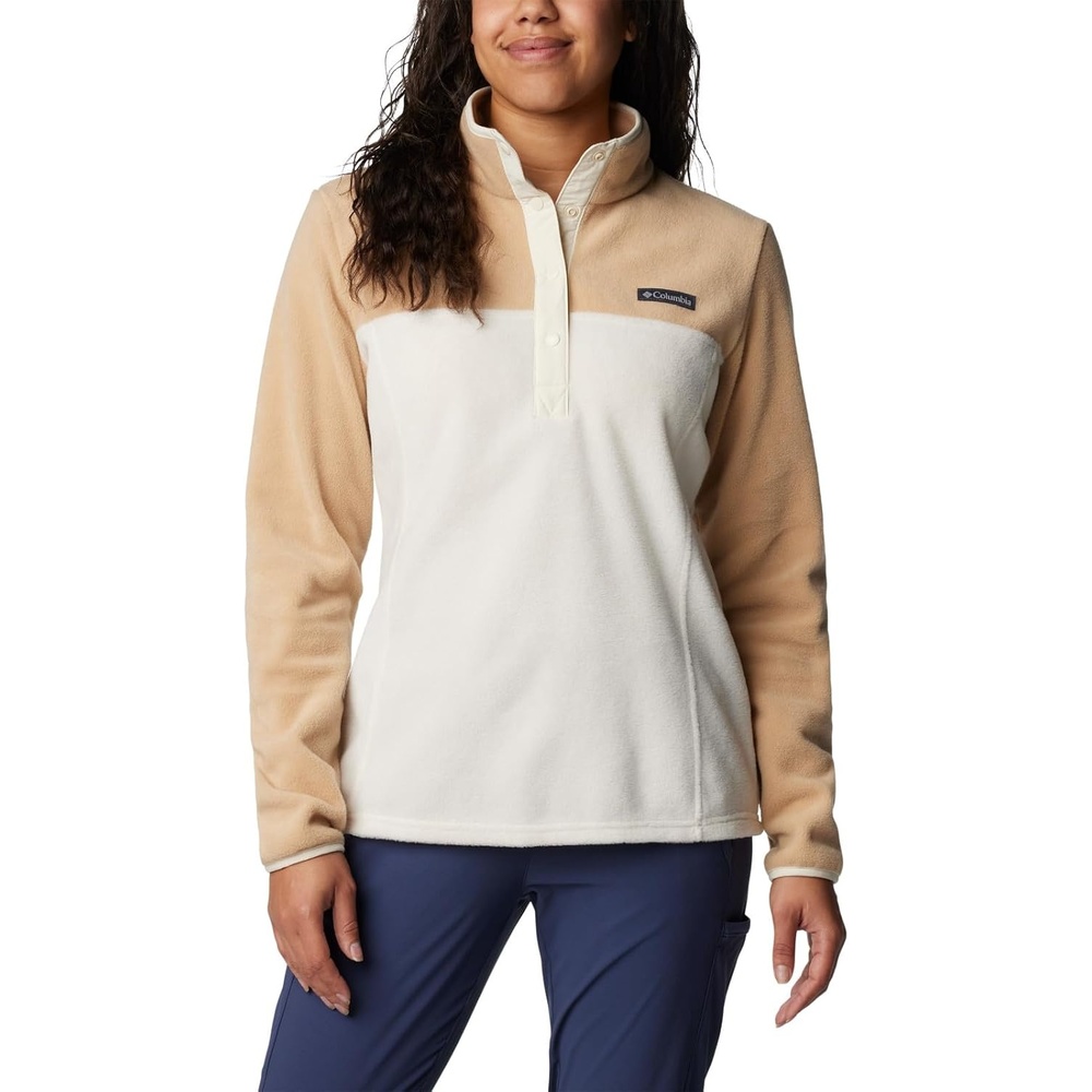 image:imageColumbia Benton Springs 12 Snap Pull Over II Fleece Pullover fr DamenChalkCanoe