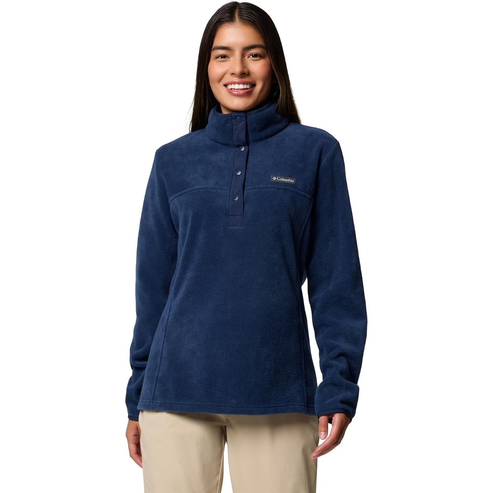image:imageColumbia Benton Springs 12 Snap Pull Over II Fleece Pullover fr DamenCollegiate Marineblau
