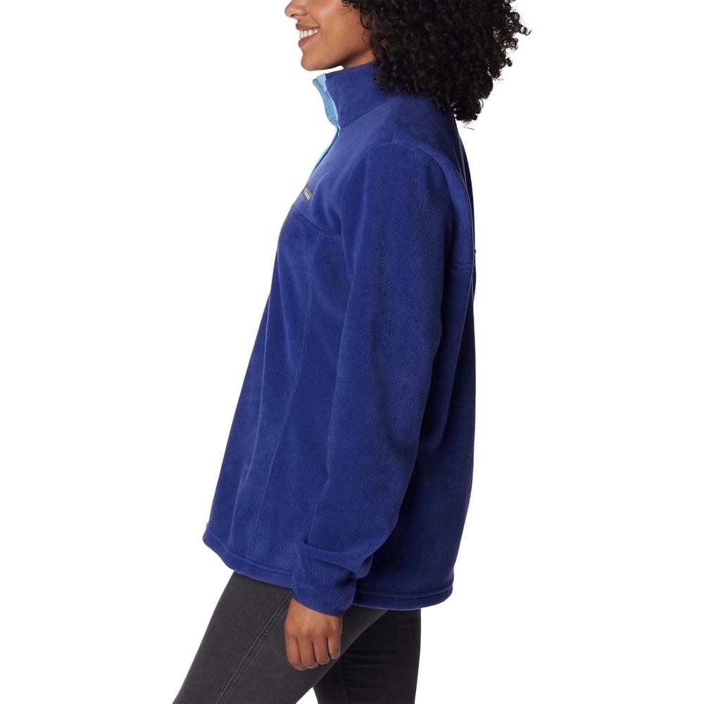 image:imageColumbia Benton Springs 12 Snap Pull Over II Fleece Pullover fr DamenDark SapphireVista Blue