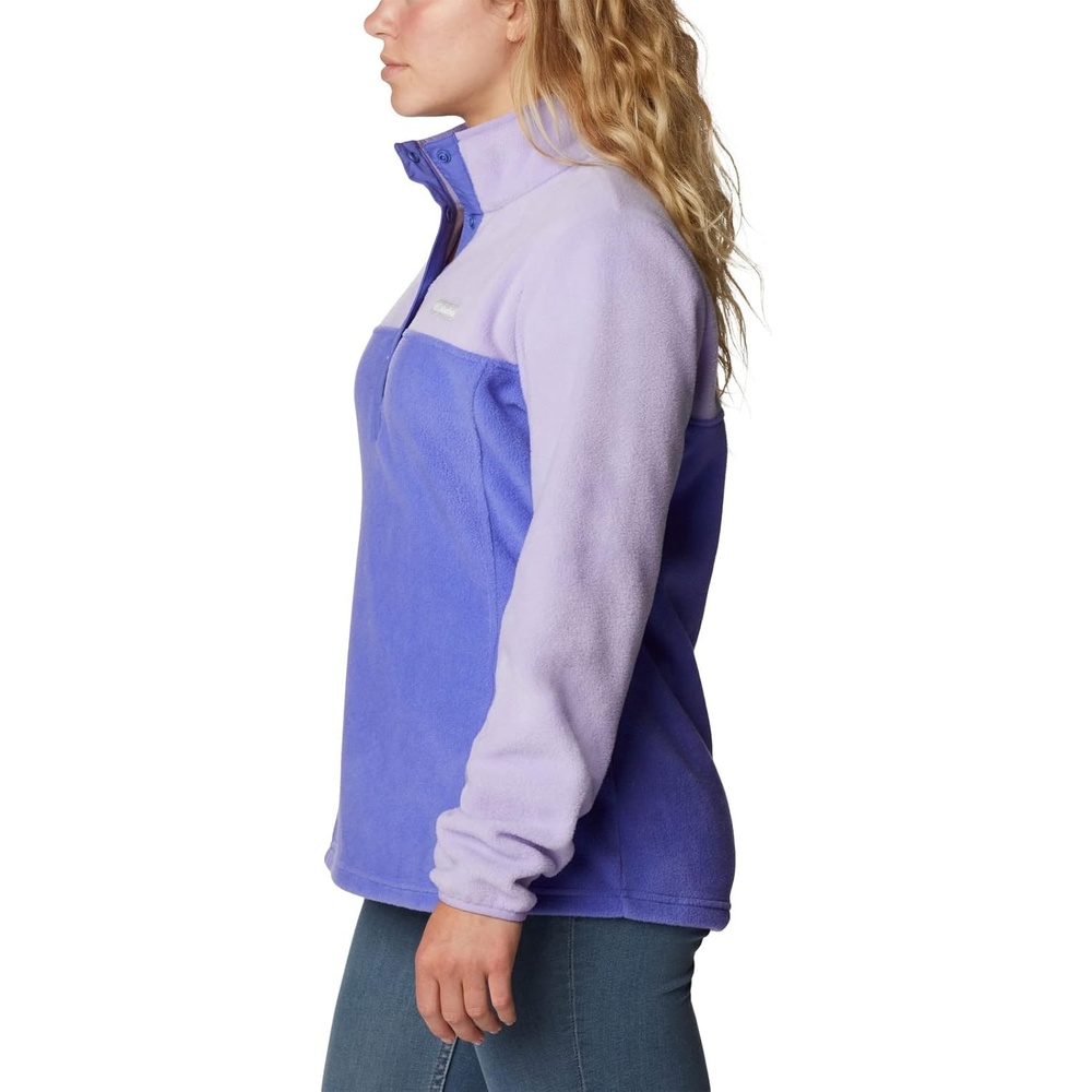 image:imageColumbia Benton Springs 12 Snap Pull Over II Fleece Pullover fr DamenLila LotusFrosted Purple