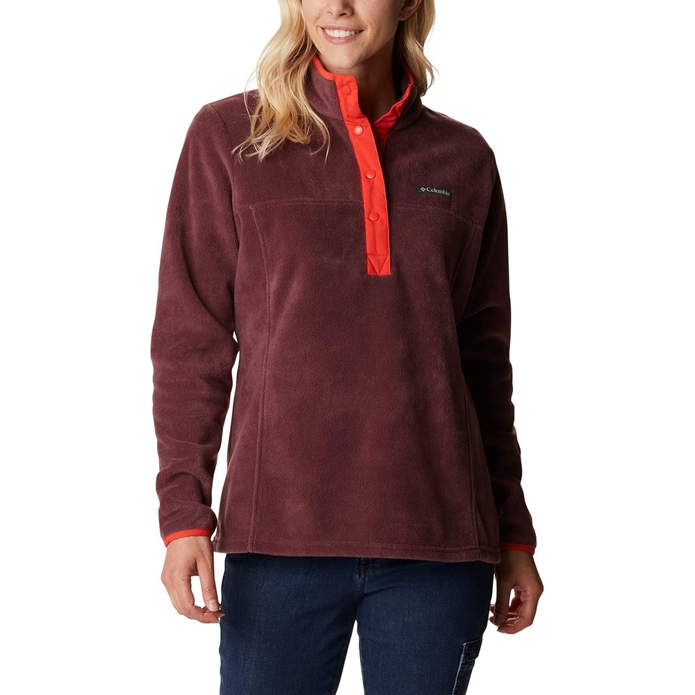 image:imageColumbia Benton Springs 12 Snap Pull Over II Fleece Pullover fr DamenMalbecBold Orange