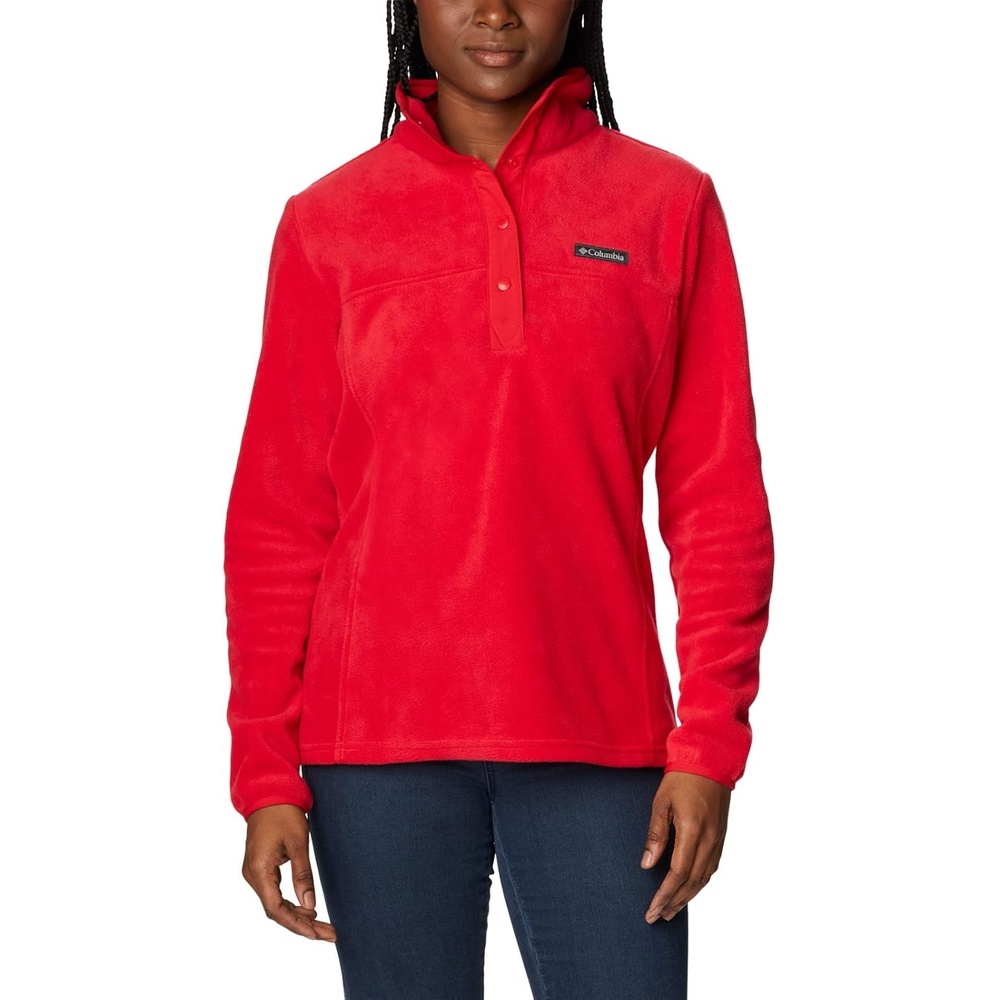 image:imageColumbia Benton Springs 12 Snap Pull Over II Fleece Pullover fr DamenRote Lilie