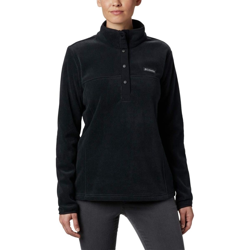 image:imageColumbia Benton Springs 12 Snap Pull Over II Fleece Pullover fr DamenSchwarz